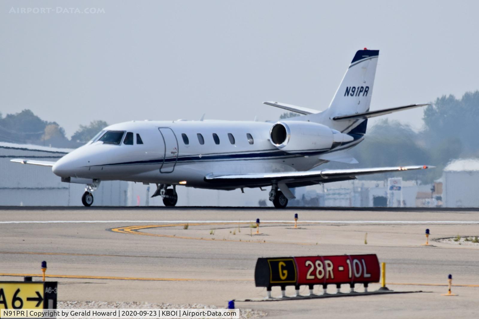 N91PR, 2013 Cessna 560XL C/N 560-6164, ON RWY 10L.