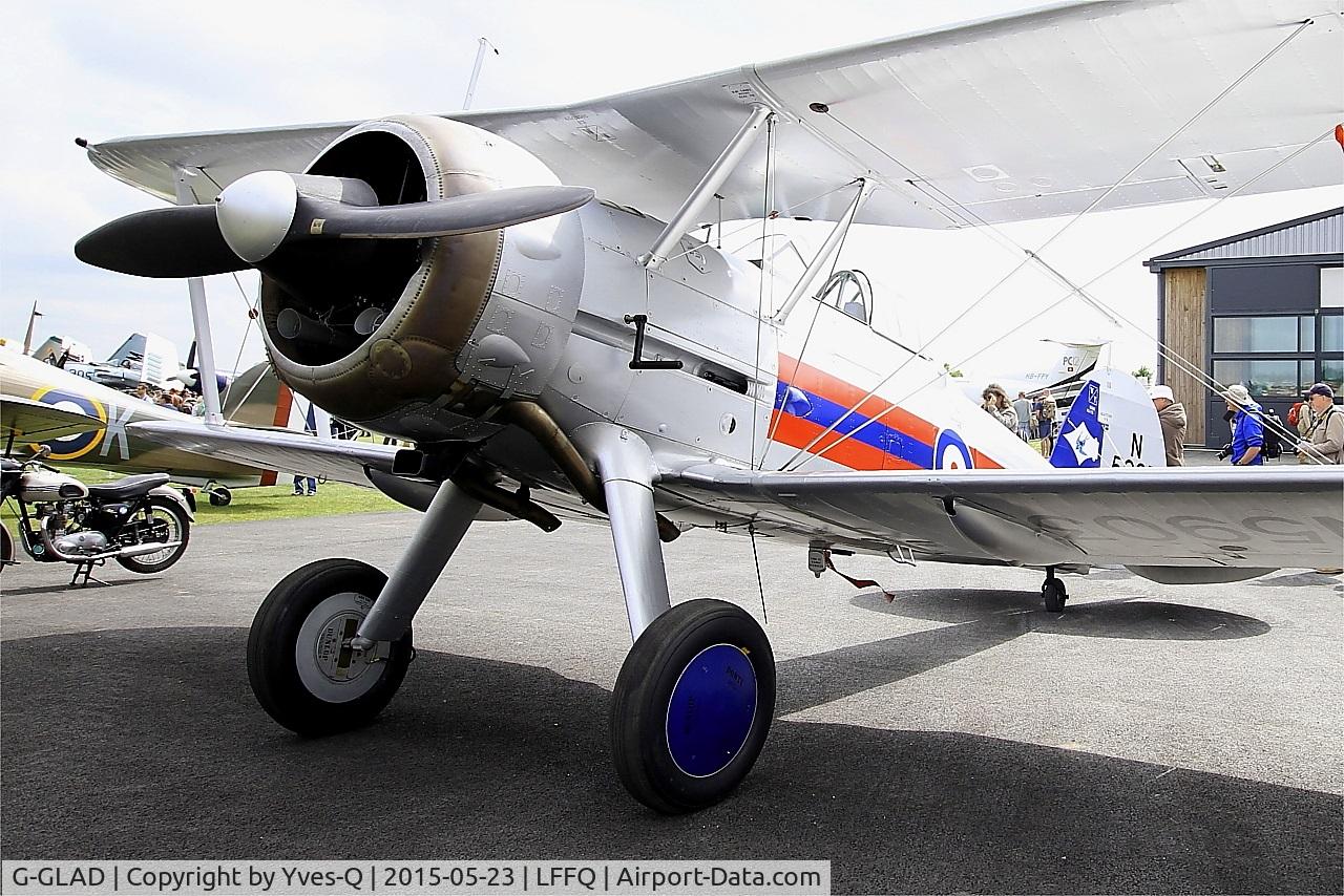 G-GLAD, 1939 Gloster Gladiator Mk2 C/N G5/75751, Gloster Gladiator II, Static display, La Ferté-Alais (LFFQ) Air show 2015