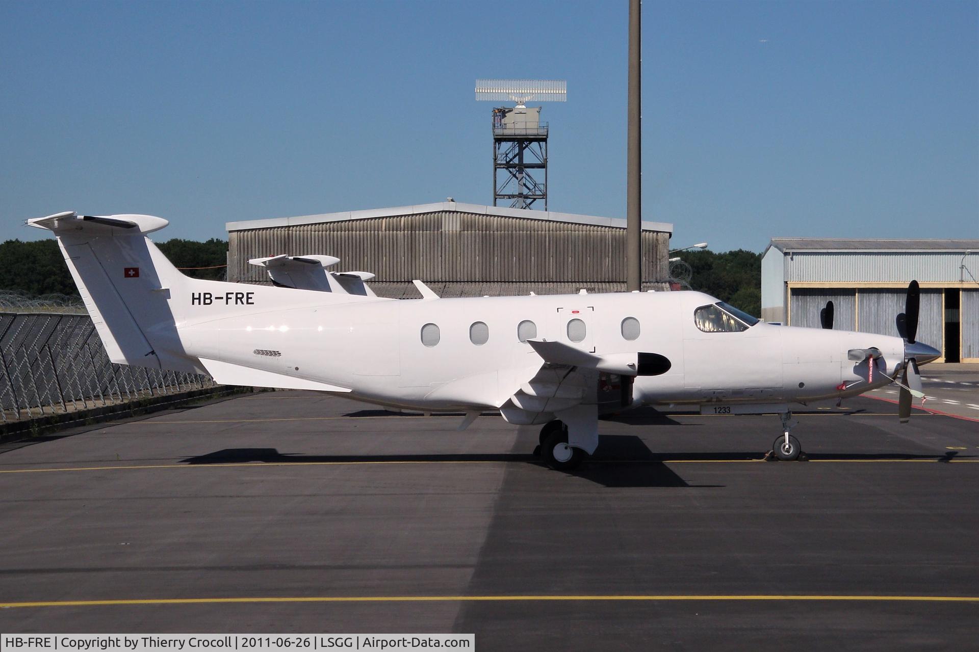HB-FRE, 2011 Pilatus PC-12/47E C/N 1302, Taken before delivery at LSGG Switzerland