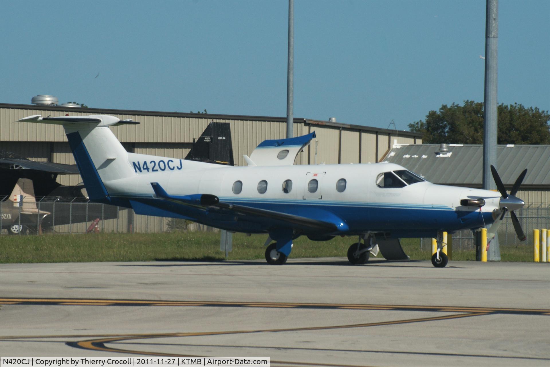N420CJ, 2001 Pilatus PC-12/45 C/N 420, Parked at KTMB USA
