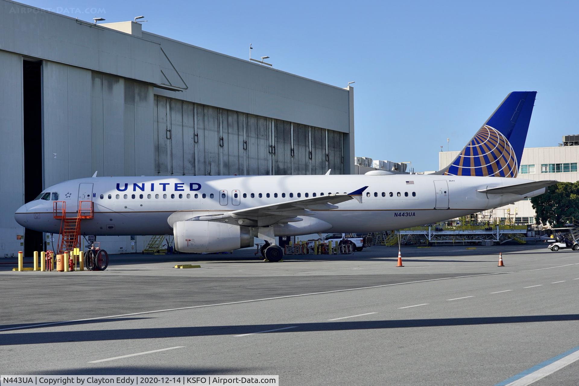 N443UA, 1998 Airbus A320-232 C/N 820, SFO 2020.