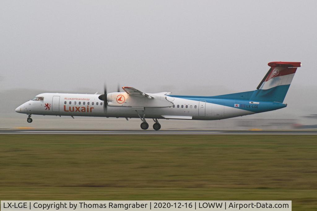 LX-LGE, 2009 De Havilland Canada DHC-8-402Q Dash 8 C/N 4284, Luxair Dash 8-400
