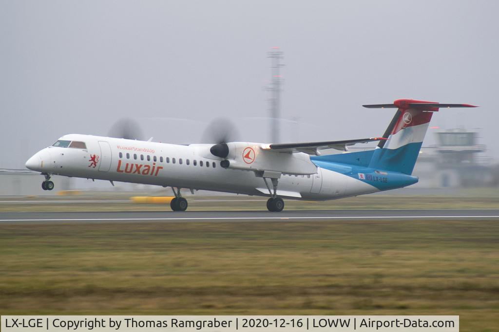 LX-LGE, 2009 De Havilland Canada DHC-8-402Q Dash 8 C/N 4284, Luxair Dash 8-400