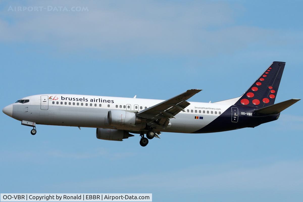 OO-VBR, 1989 Boeing 737-4Y0 C/N 24134, at bru