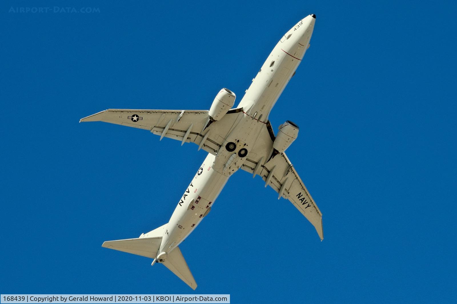 168439, 2013 Boeing P-8A Poseidon C/N 40819, DEPARTING BOI.