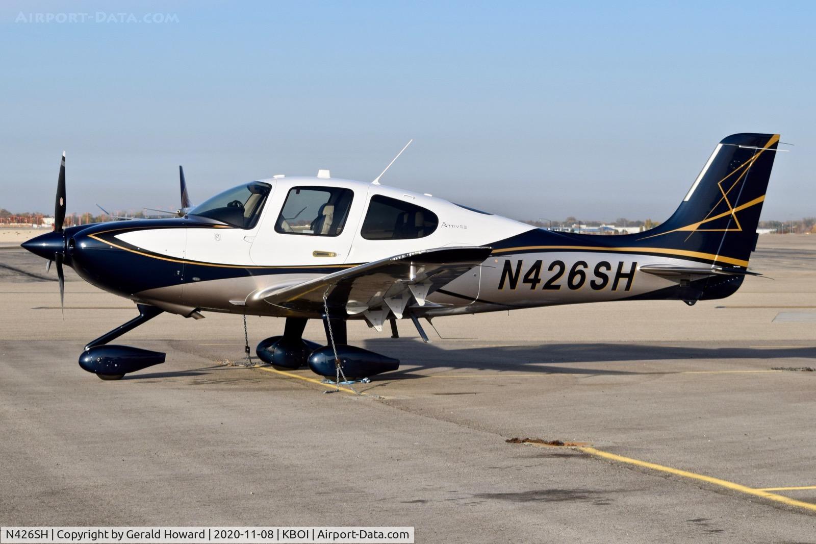 N426SH, 2019 Cirrus SR22T C/N 1882, Parked on north GA ramp.