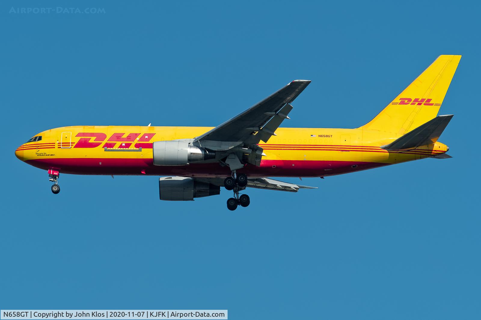 N658GT, 1984 Boeing 767-281BDSF C/N 23019, Atlas flying for DHL Cargo