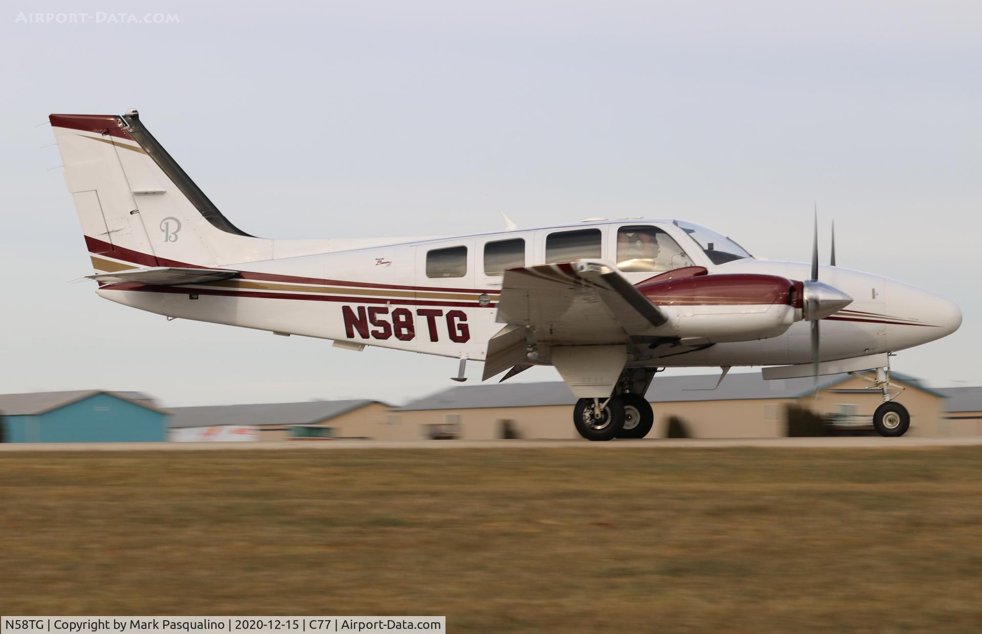 N58TG, 2008 Beechcraft 58 Baron C/N TH-1967, Beech 58
