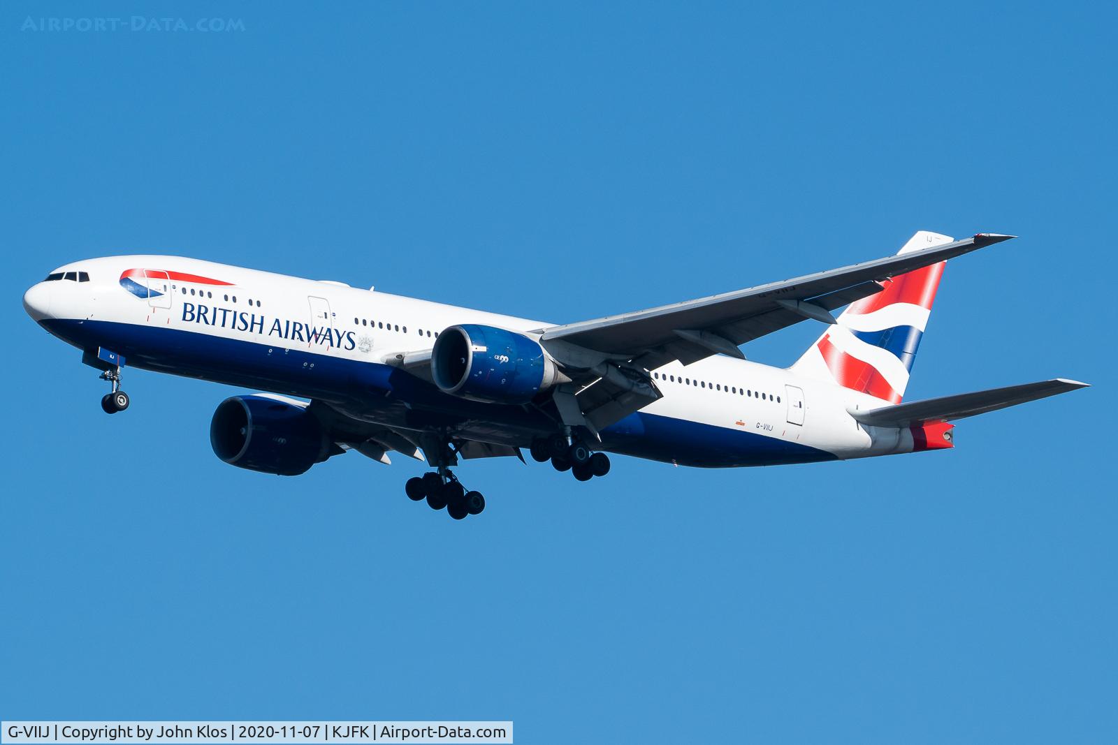 G-VIIJ, 1997 Boeing 777-236/ER C/N 27492, 31R Arrival @ KJFK