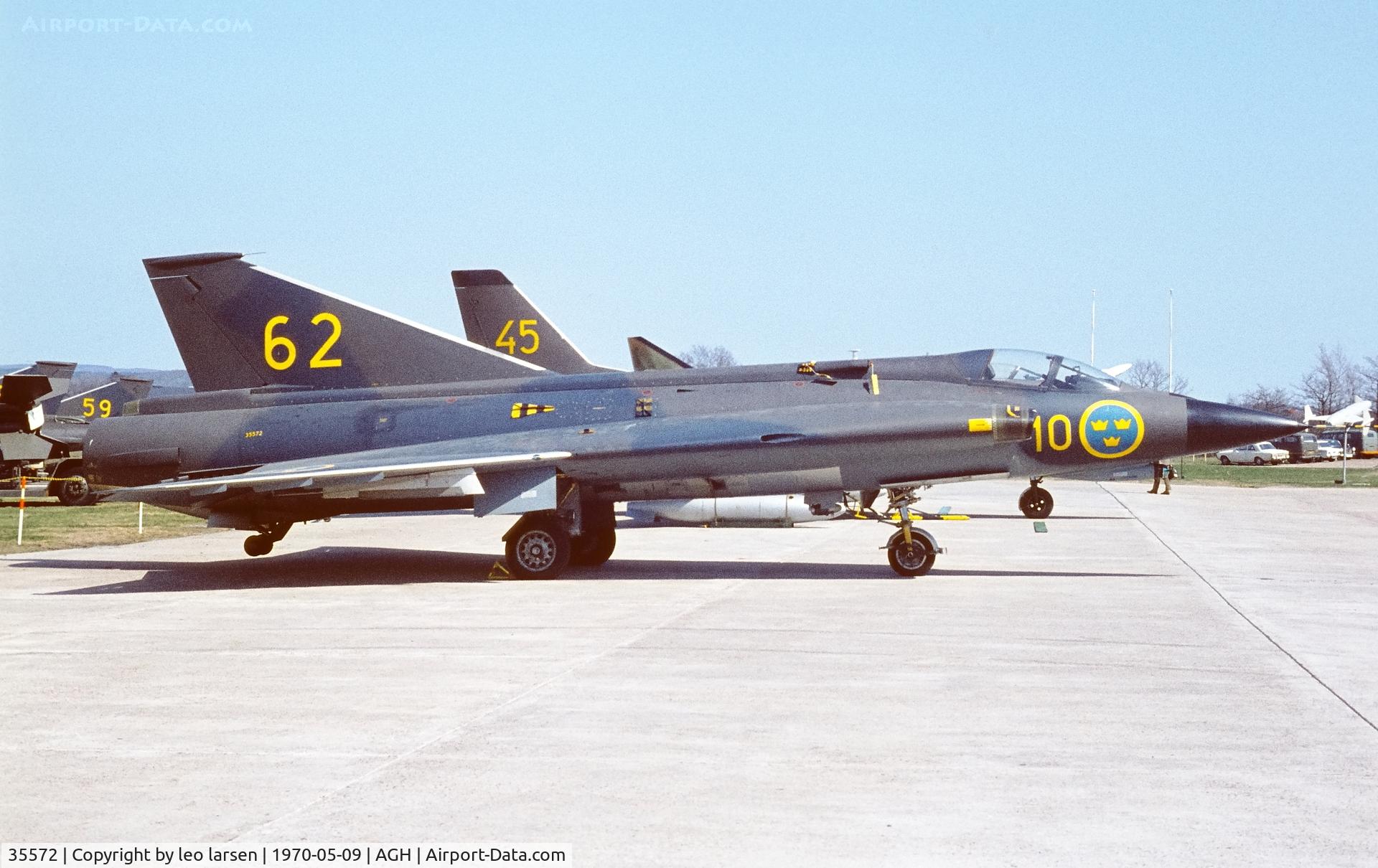 35572, 1969 Saab J-35F Draken C/N 35572, Ängelholm 9.5.1970