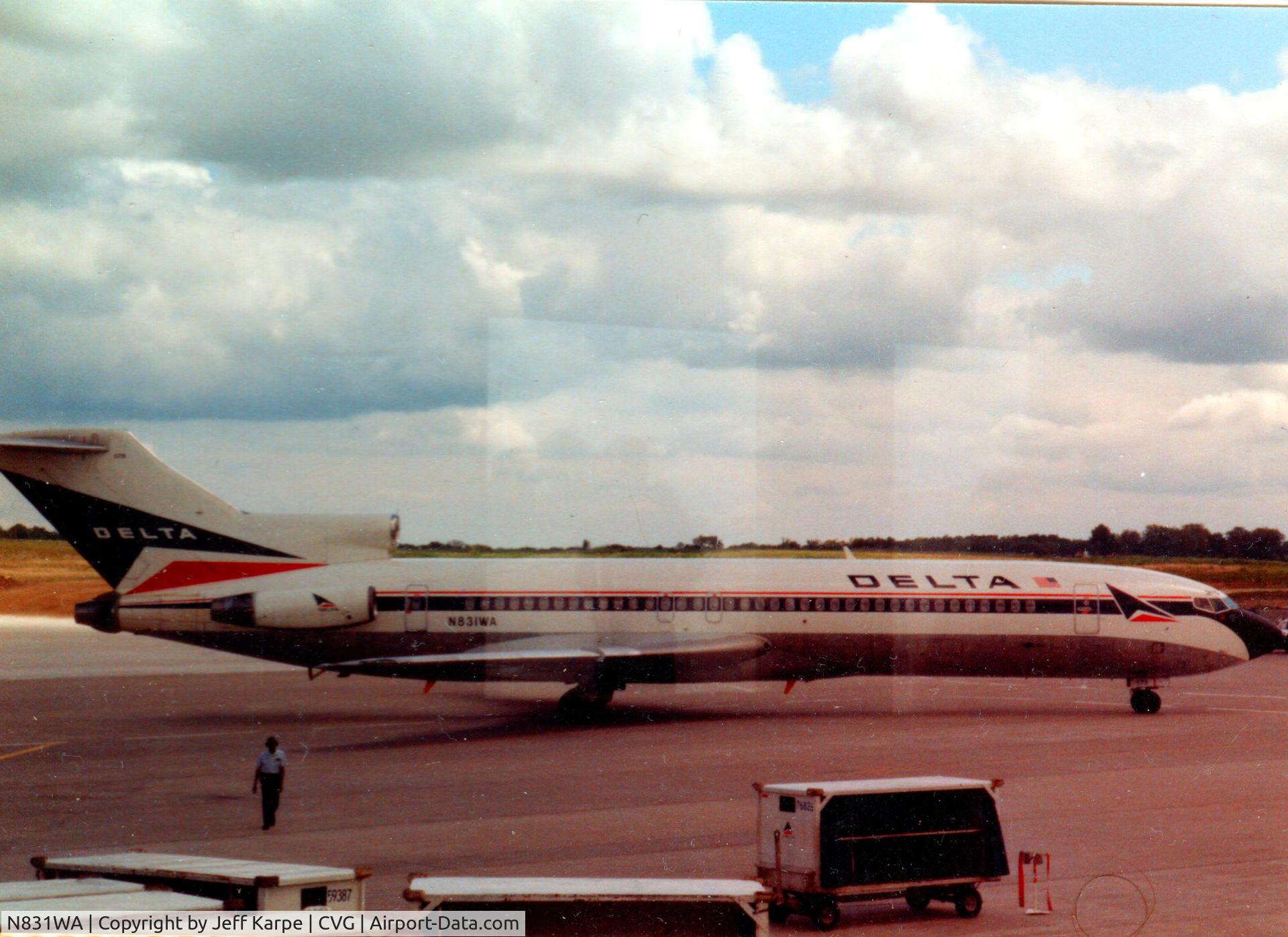 N831WA, 1978 Boeing 727-247 C/N 21483, 1988 at CVG