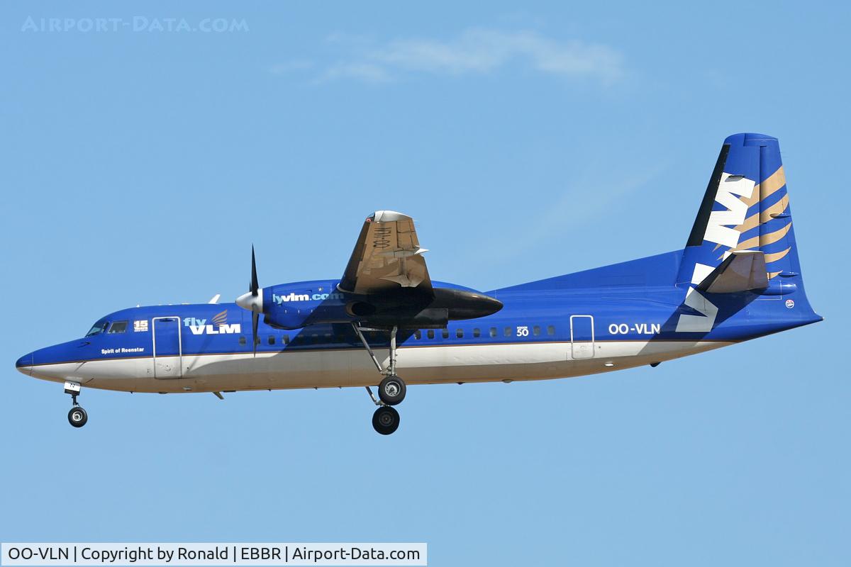 OO-VLN, 1989 Fokker 50 C/N 20145, at bru