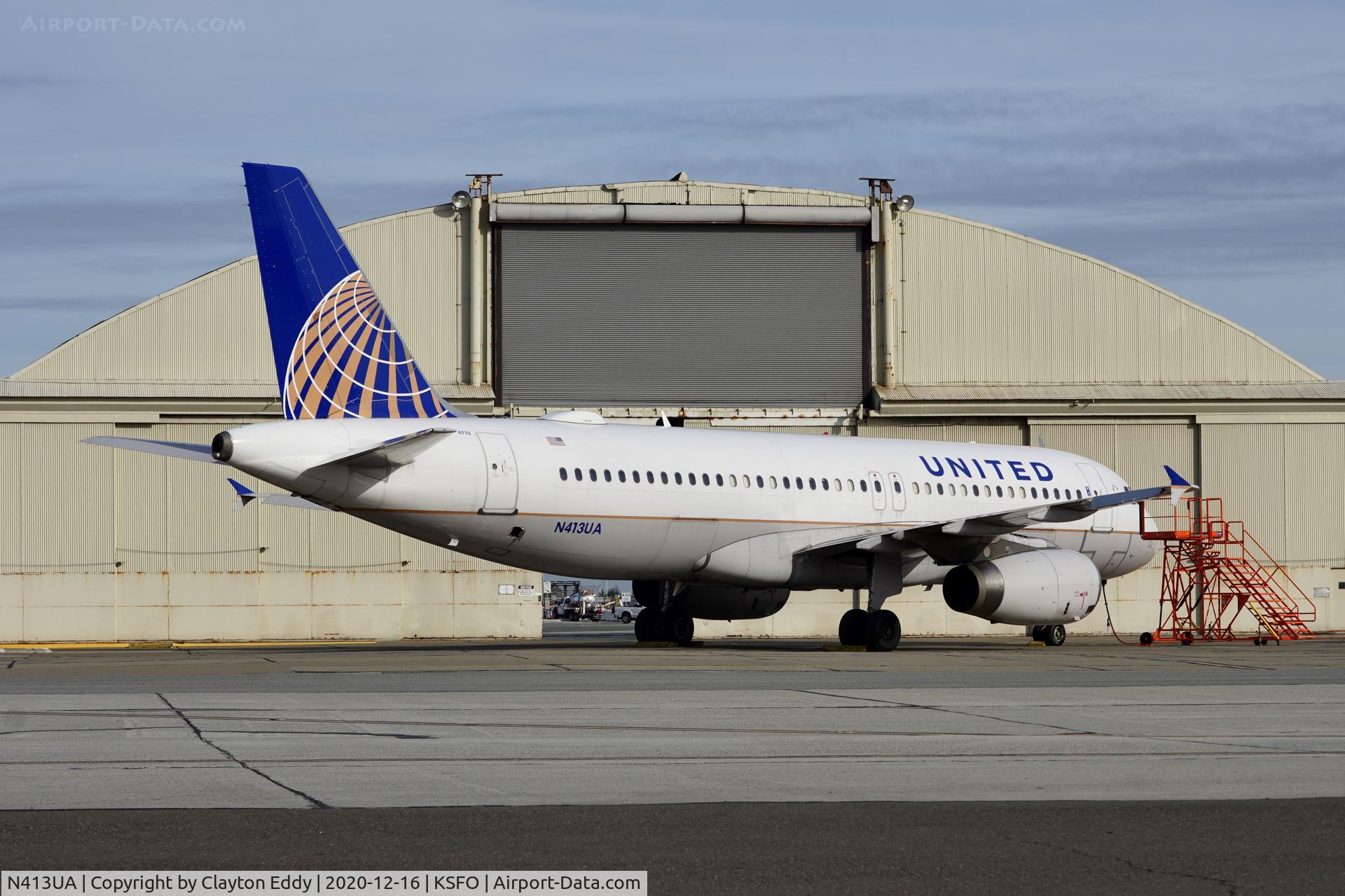 N413UA, 1994 Airbus A320-232 C/N 470, SFO 2020.