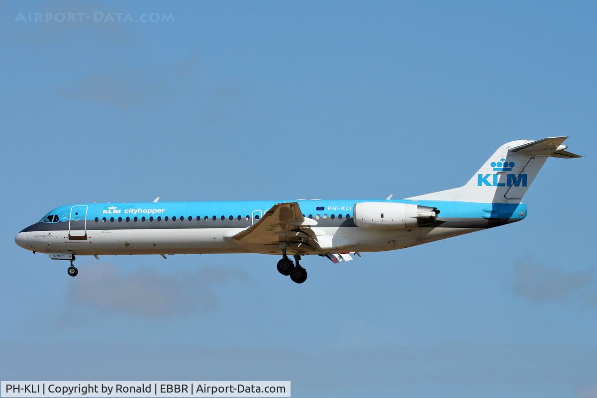 PH-KLI, 1989 Fokker 100 (F-28-0100) C/N 11273, at bru