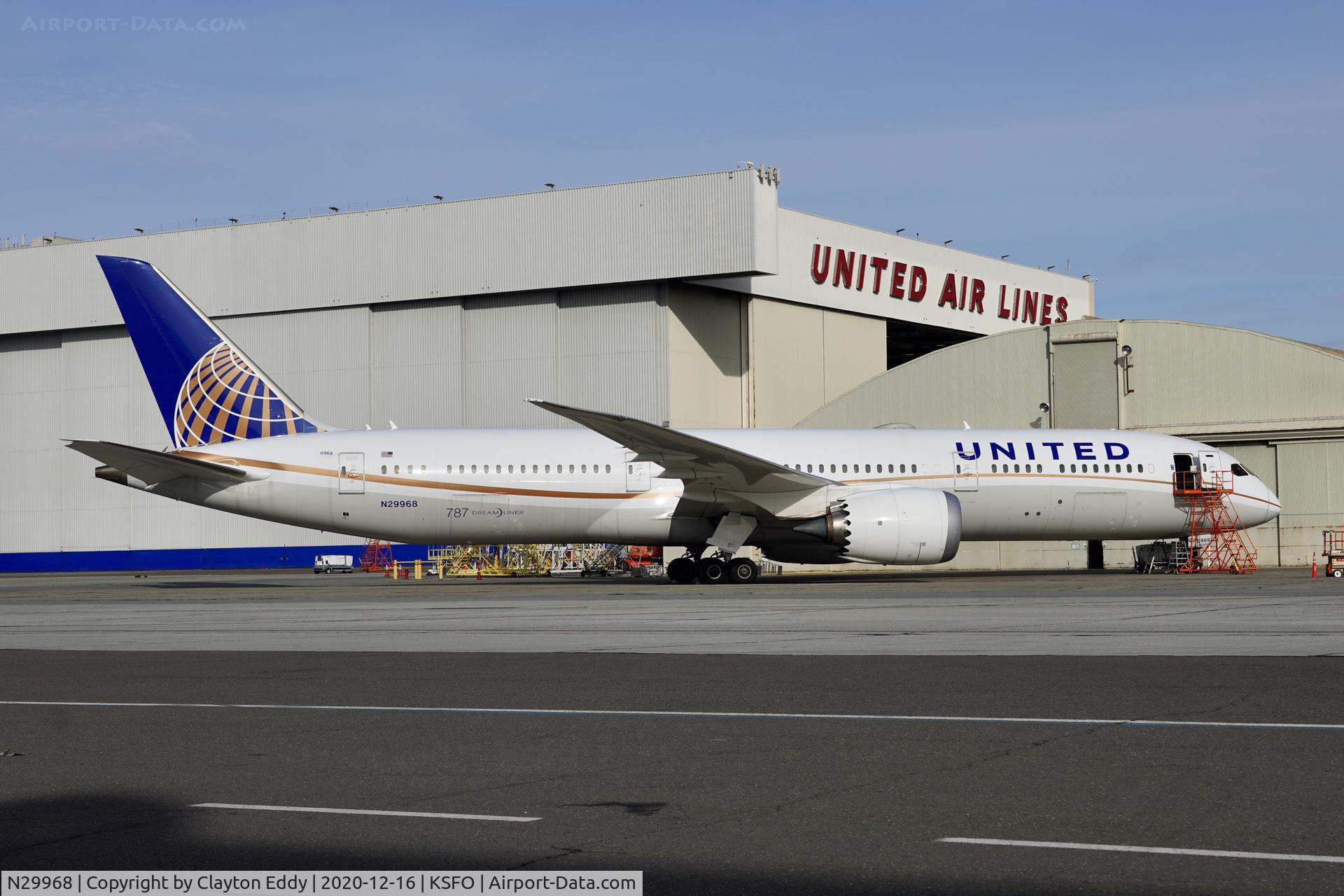N29968, 2017 Boeing 787-9 Dreamliner Dreamliner C/N 60141, SFO 2020.