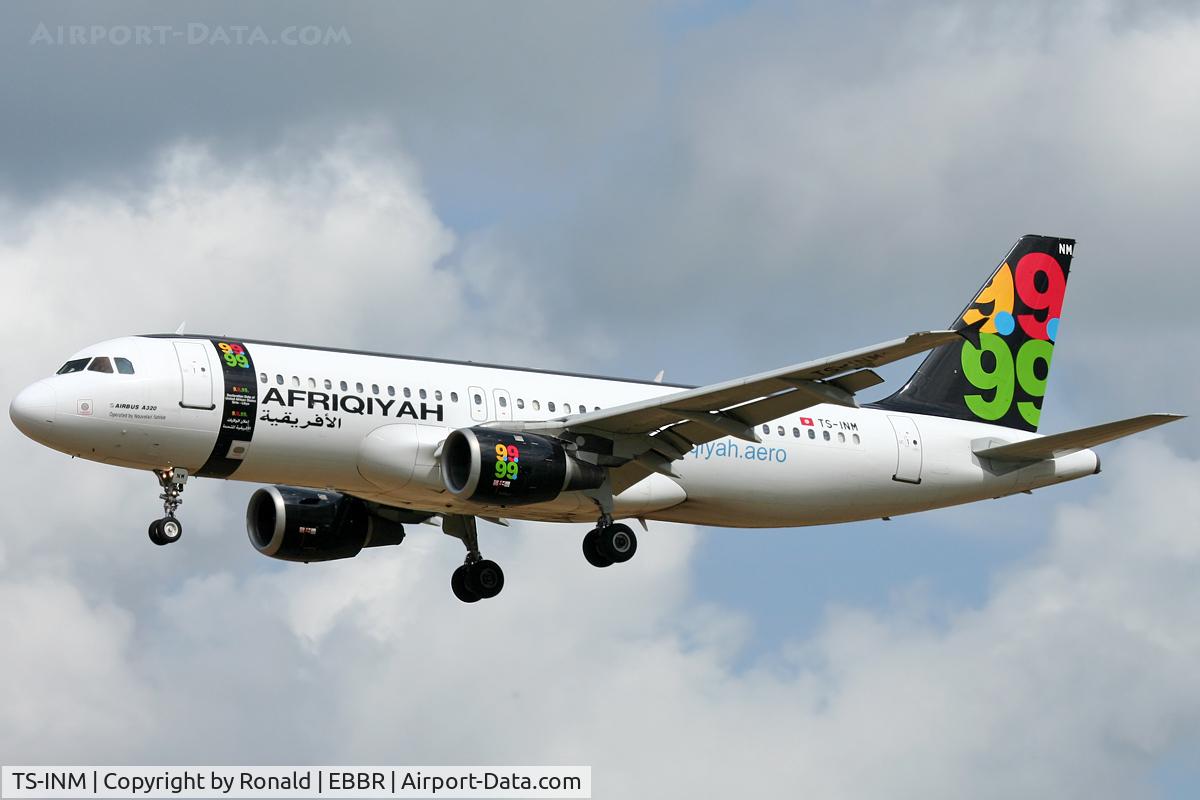 TS-INM, 1991 Airbus A320-211 C/N 246, at bru
