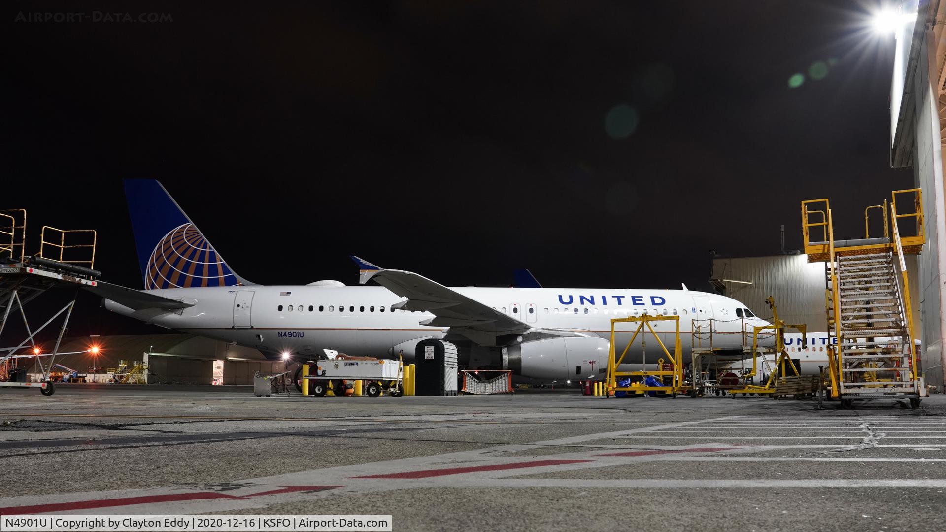 N4901U, 2006 Airbus A320-232 C/N 2680, SFO 2020.