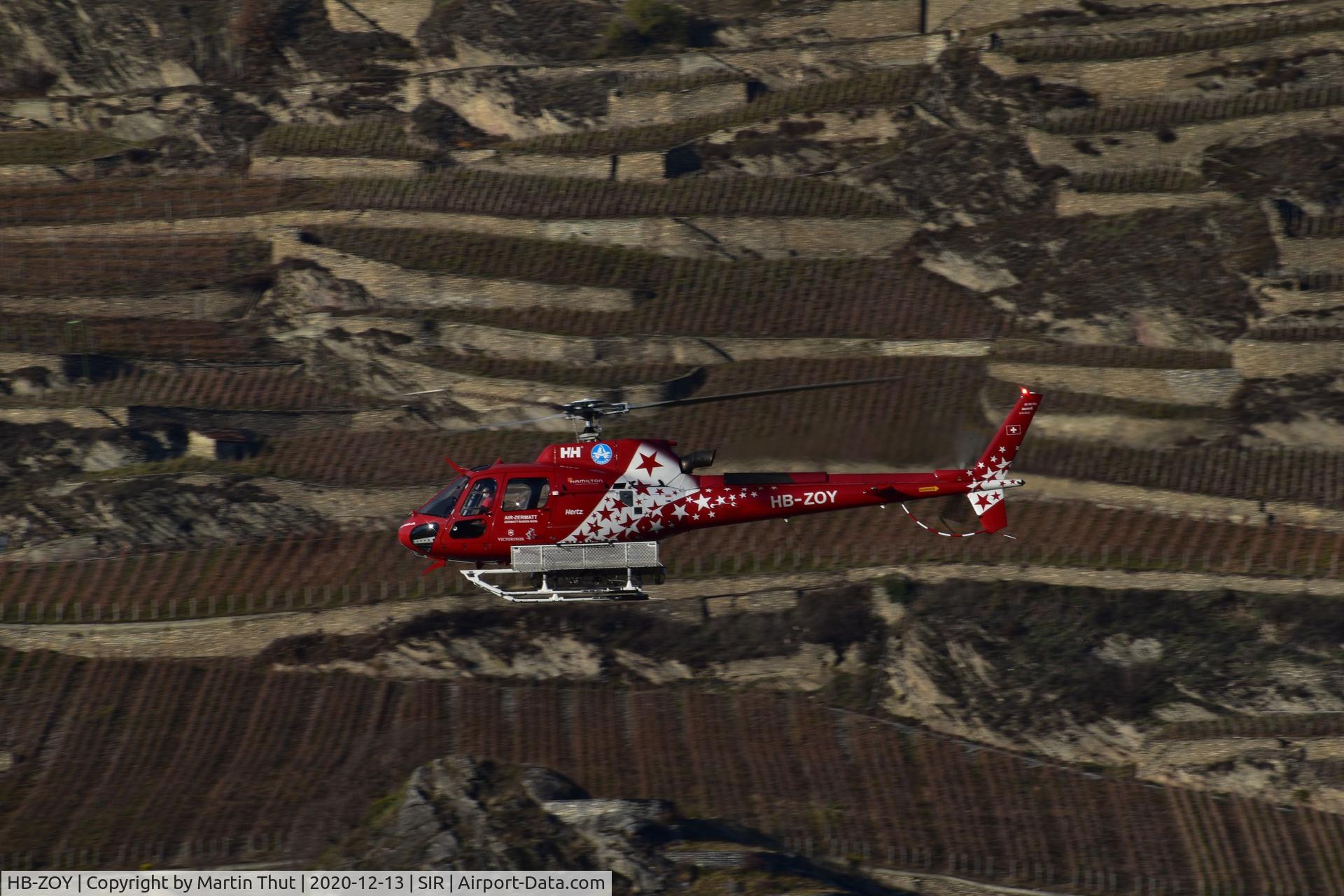 HB-ZOY, 2017 Airbus Helicopters H125 C/N 8426, HB-ZOY landing after have a flight