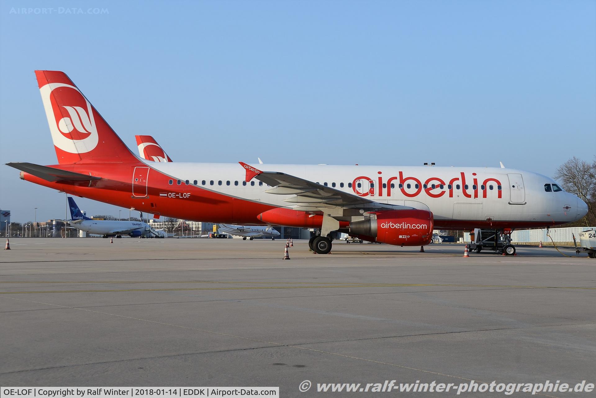 OE-LOF, 2010 Airbus A320-214 C/N 4329, Airbus A320-214 - HG NLy Niki Air Berlin livery - 4329 - OE-LOF - 14.01.2018 - CGN