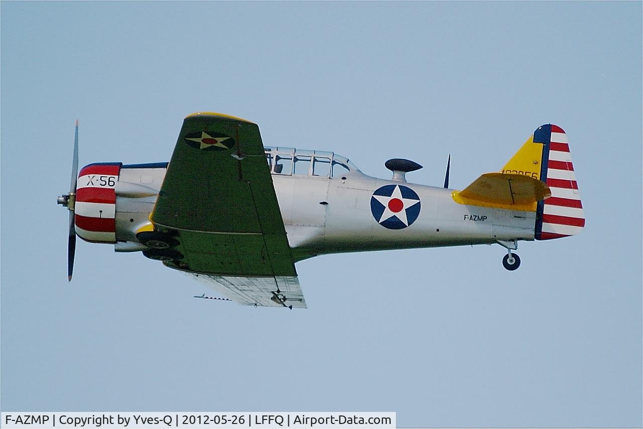 F-AZMP, North American T-6G Texan C/N 168-160, North American T-6G Texan, On display, La Ferte-Alais Airfield (LFFQ) air show 2012