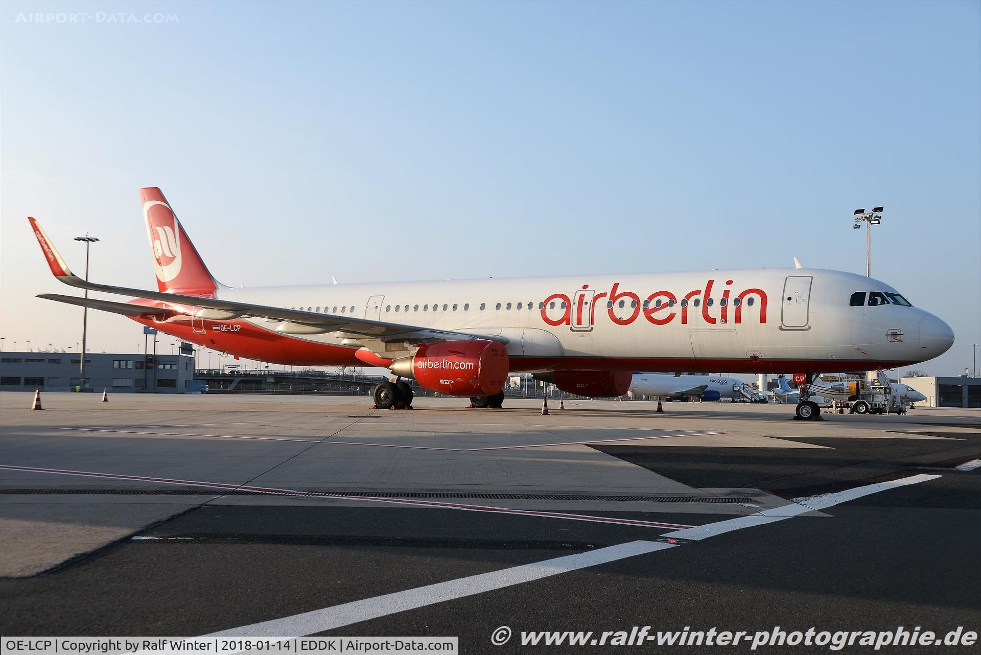 OE-LCP, 2015 Airbus A321-211 C/N 6629, Airbus A321-211(W) - HG NLY Niki Air Berlin livery - 6629 - OE-LCP - 14.01.2018 - CGN