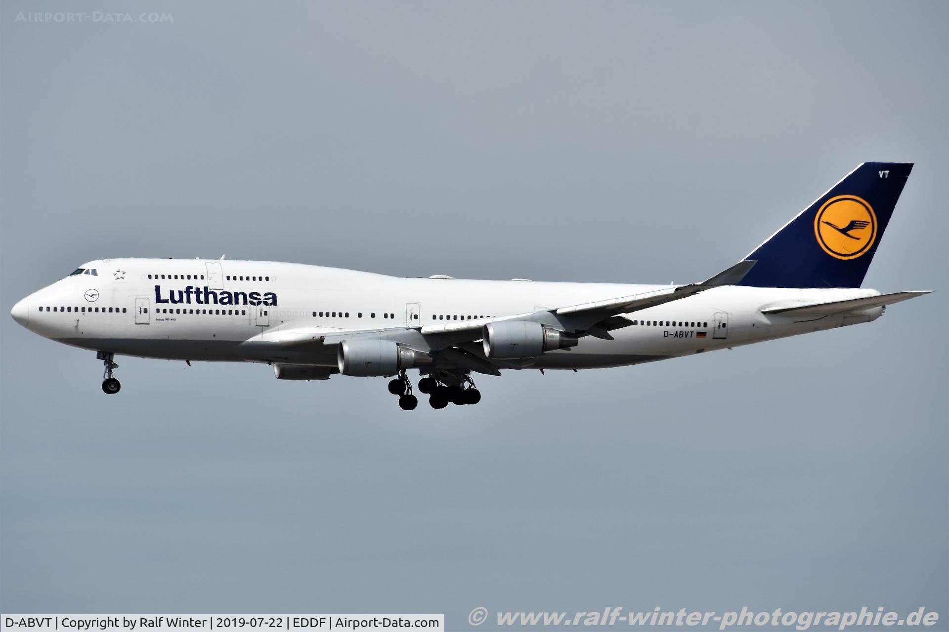 D-ABVT, 1997 Boeing 747-430 C/N 28287, Boeing 747-430 - LH DLH Lufthansa 'Rheinland Pfalz' - 28287 - D-ABVT - 22.07.2019 - FRA