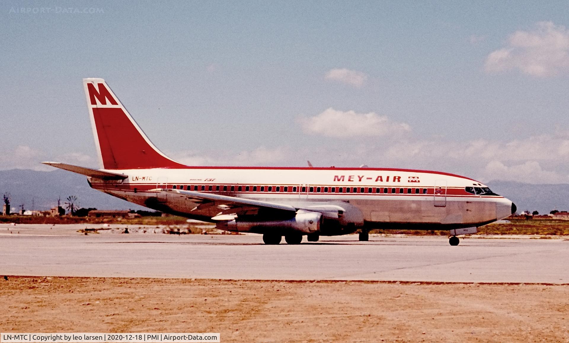 LN-MTC, 1971 Boeing 737-2H5 C/N 20453, Palma de Mallorca