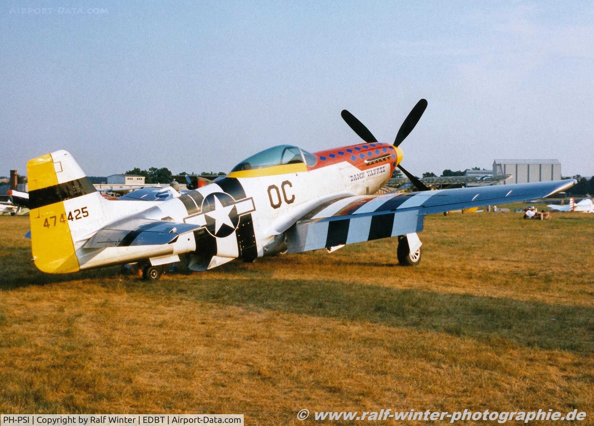 PH-PSI, 1945 North American P-51D Mustang C/N 122-40965, North American P-51D Mustang - Private '474425 Damn Yankee' - 122-40965 - PH-PSI - 2002