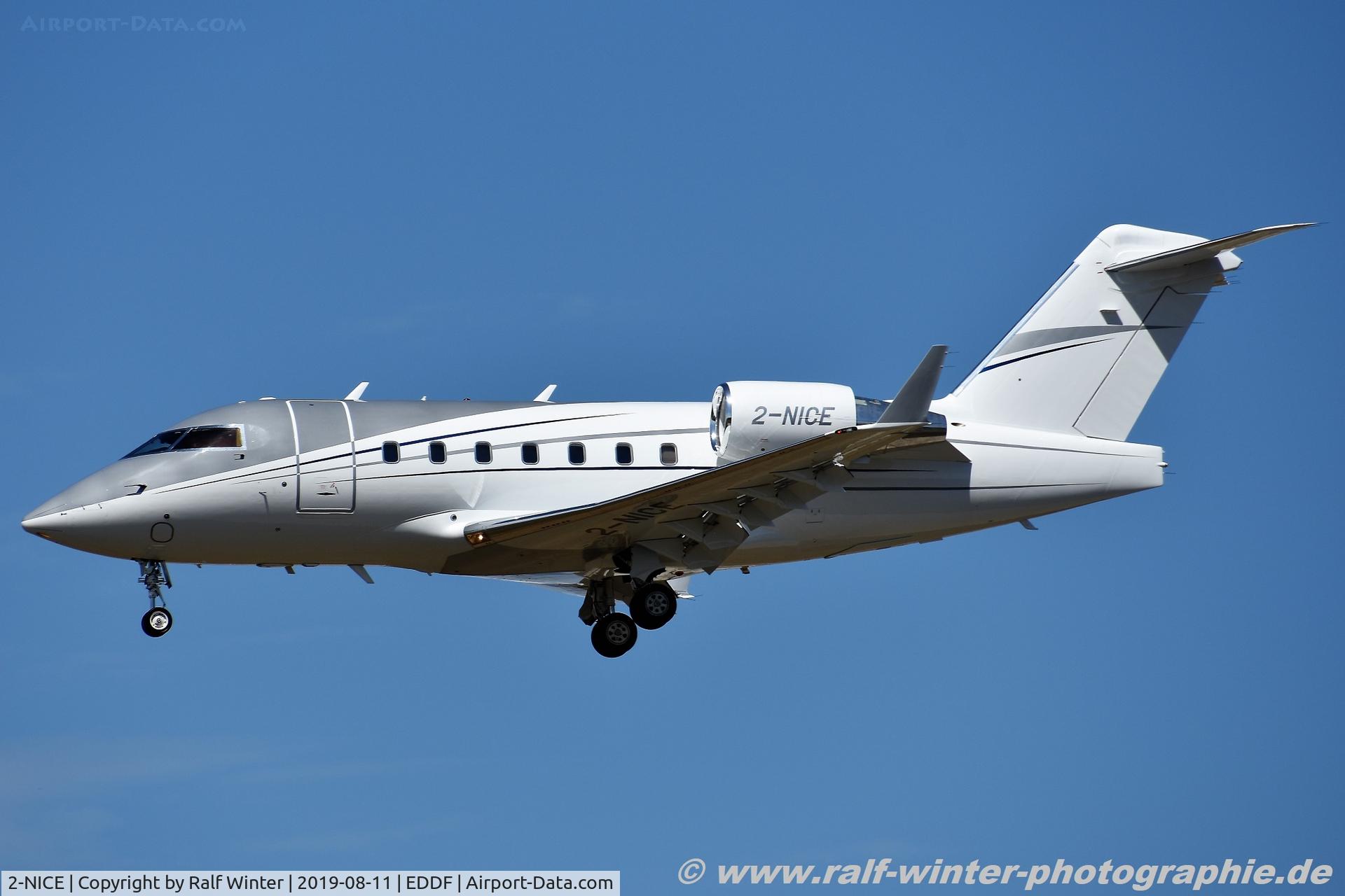2-NICE, 2001 Bombardier Challenger 604 (CL-600-2B16) C/N 5505, Bombardier CL-600-2B16 Challenger 604 - VLZ Volare Aviation - 5505 - 2-NICE - 11.08.2019 - FRA