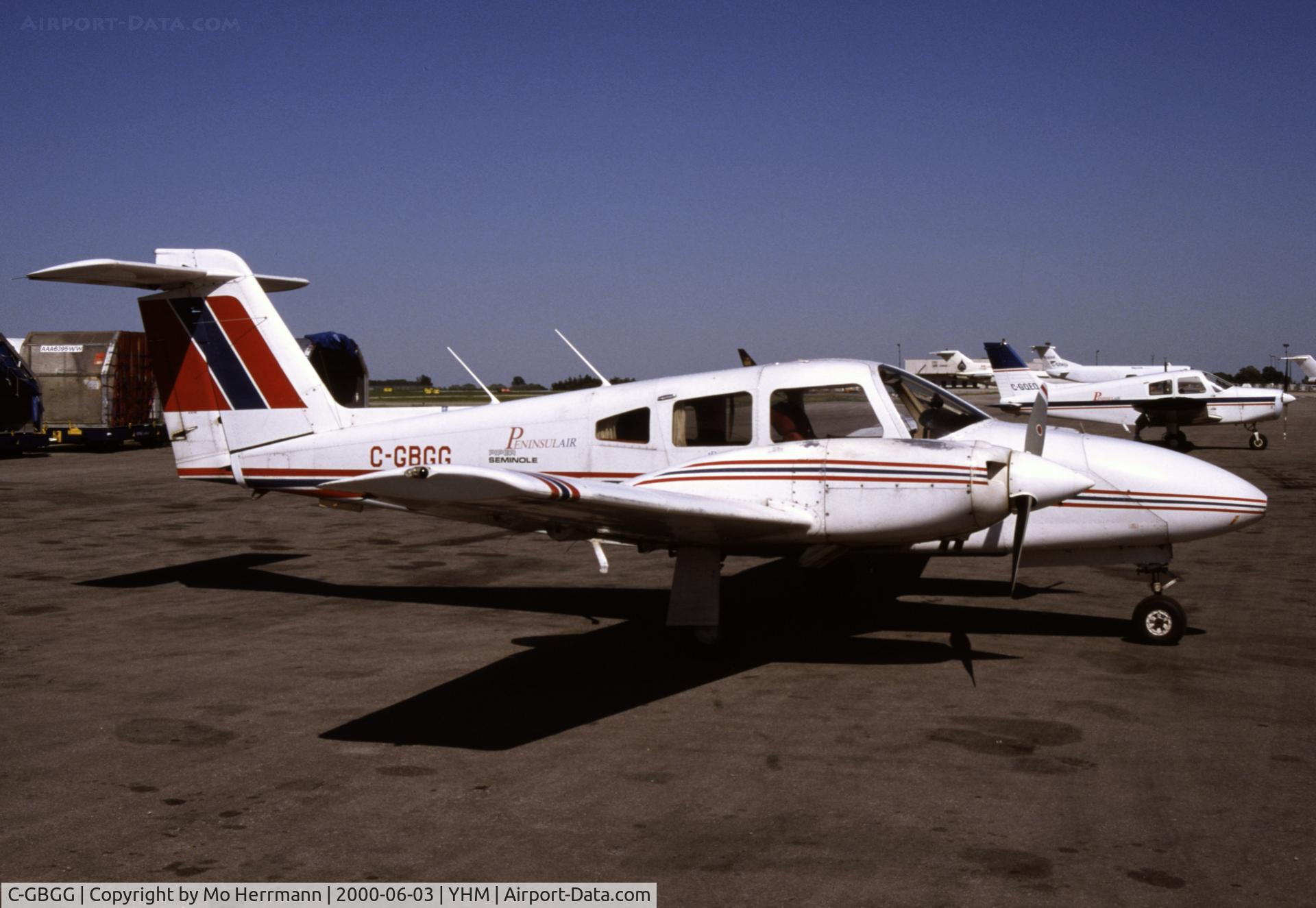 C-GBGG, 1979 Piper PA-44-180 Seminole C/N 44-8095007, taken at Hamilton back in 2000.
