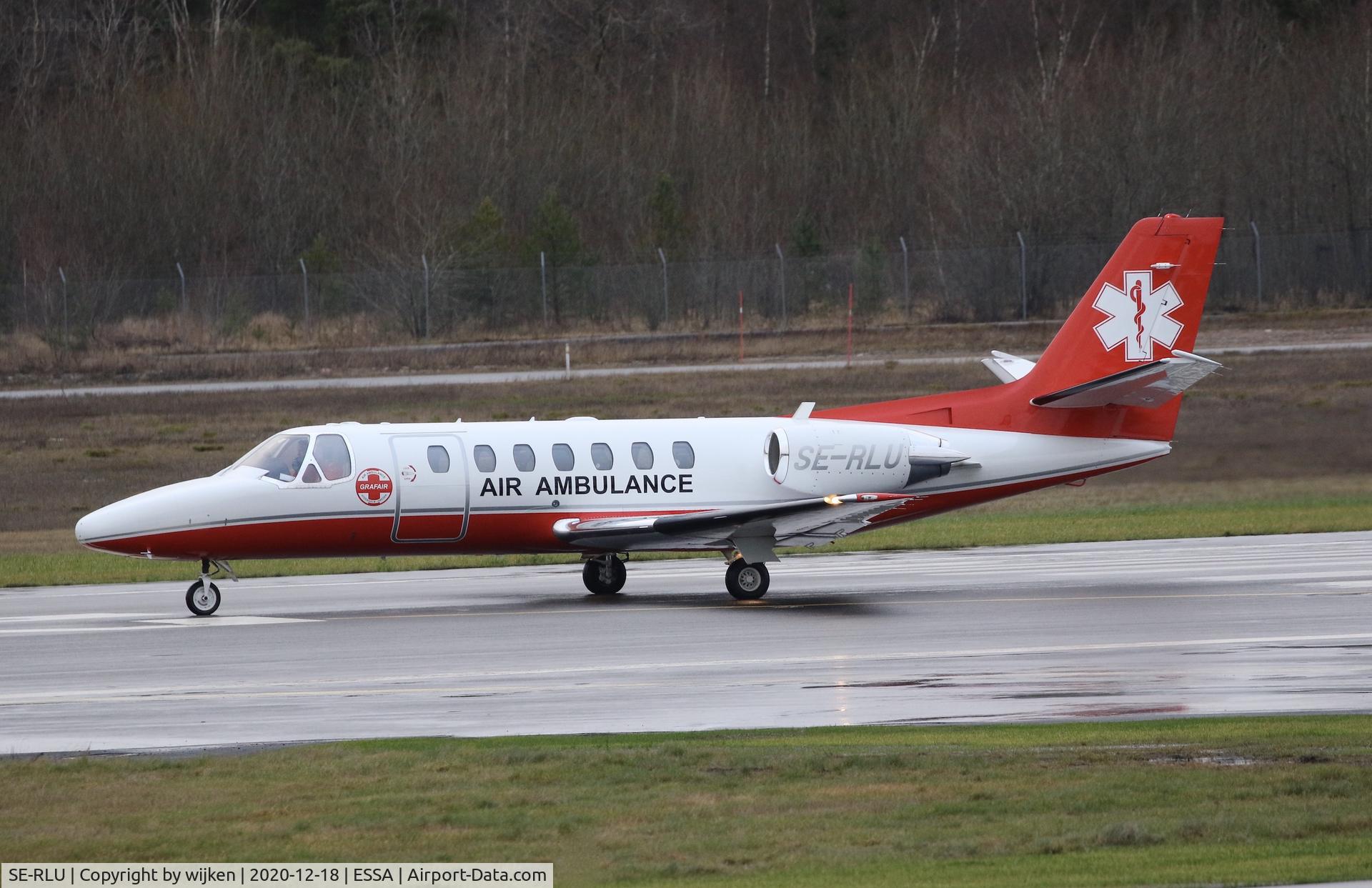SE-RLU, 1999 Cessna 560 Citation Ultra C/N 560-0537, RWY 26