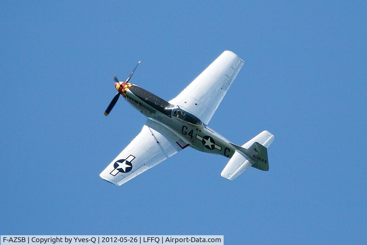 F-AZSB, 1944 North American P-51D Mustang C/N 122-40967, North American P-51D Mustang, On display, La Ferté-Alais (LFFQ) Air show 2012