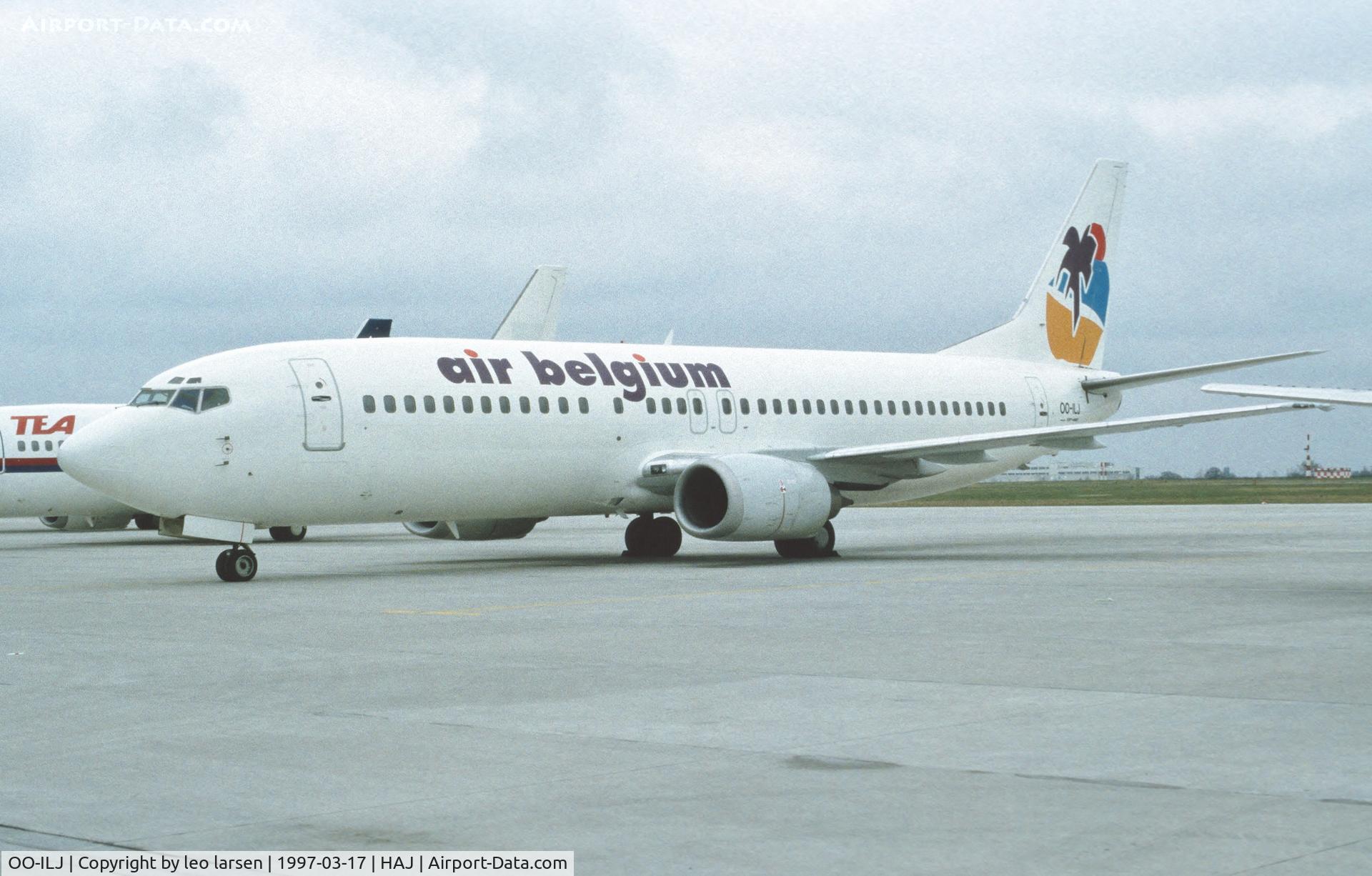 OO-ILJ, 1991 Boeing 737-46B C/N 25262, Hannover 17.3.1997