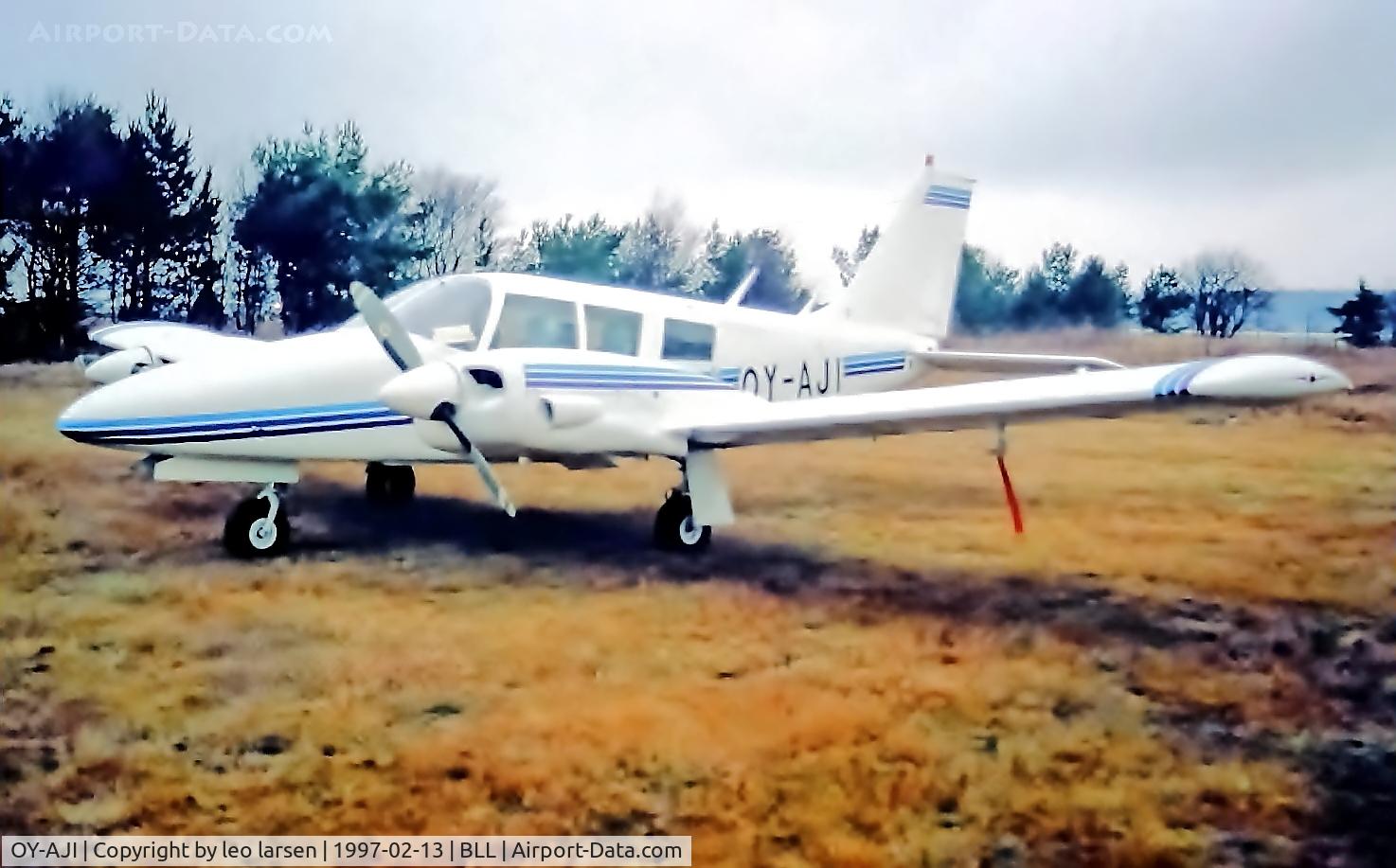 OY-AJI, 1972 Piper PA-34-200 C/N 34-7250312, Billund 13.2.1997