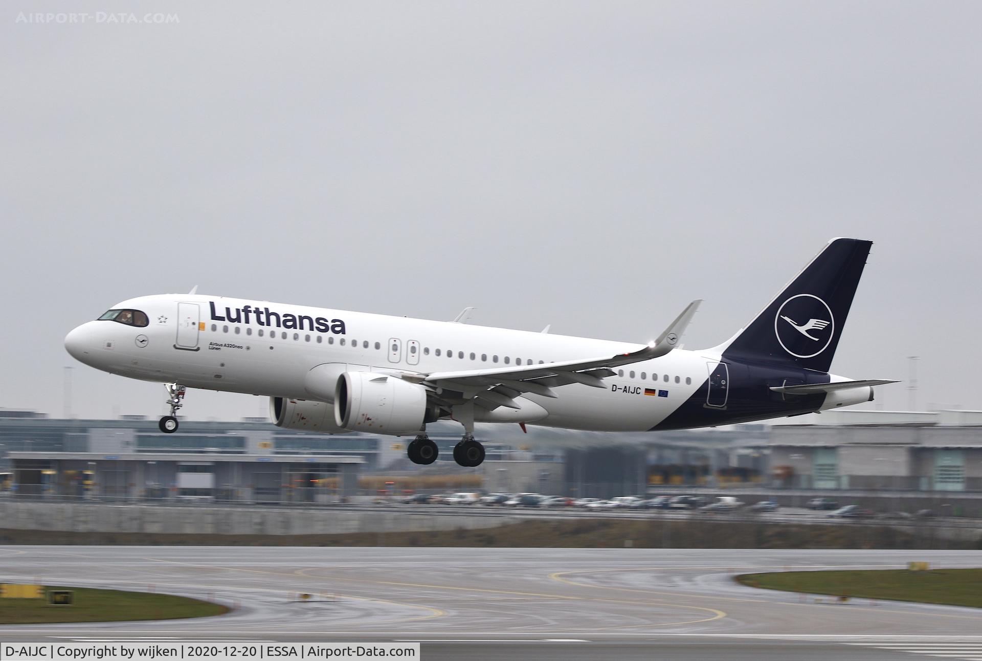 D-AIJC, 2020 Airbus A320-271N C/N 9581, RWY 19L