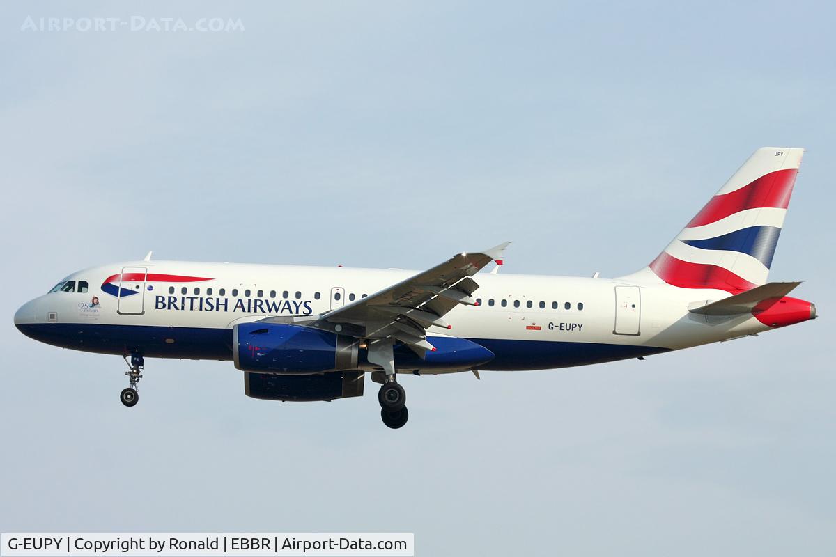 G-EUPY, 2001 Airbus A319-131 C/N 1466, at bru