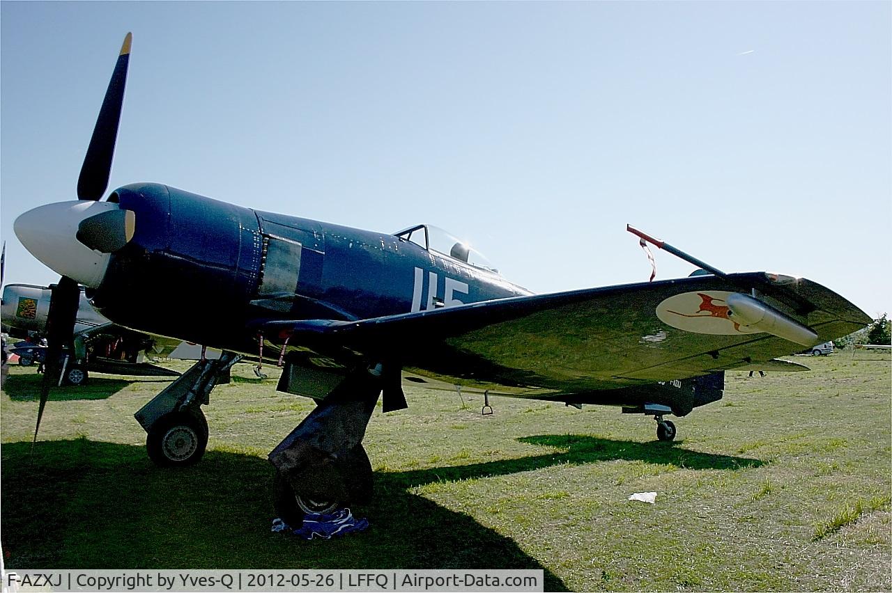 F-AZXJ, 1949 Hawker Sea Fury FB.11 C/N 37733, Hawker Sea Fury FB.11, Static display, La Ferté-Alais Airfield (LFFQ) Air Show 2012