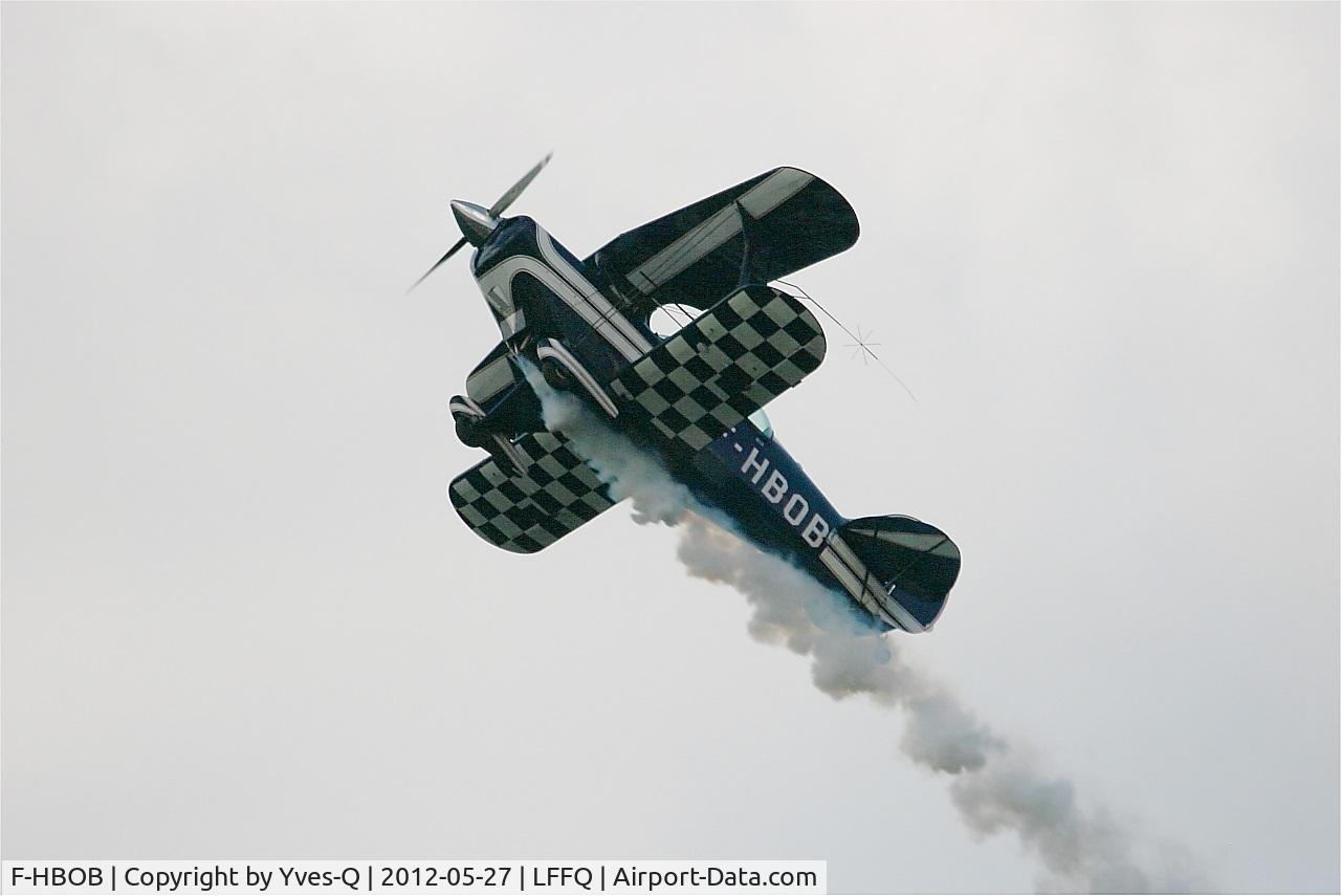 F-HBOB, 1983 Aviat Pitts S-2B Special C/N 5289, Aviat Pitts S-2B, On display, La Ferté-Alais Airfield (LFFQ) Air Show 2012