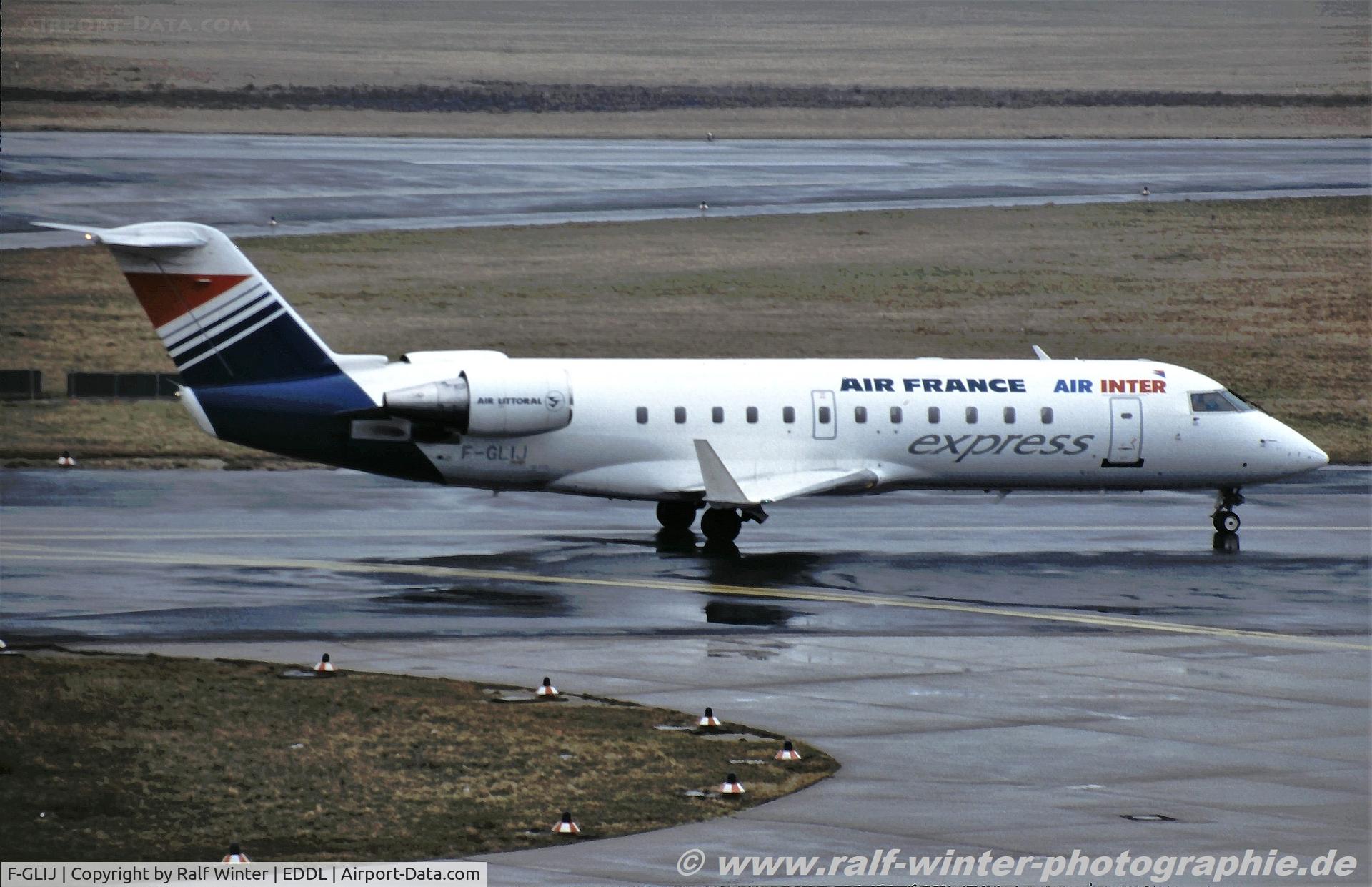 F-GLIJ, 1995 Canadair CRJ-100ER (CL-600-2B19) C/N 7081, Bombardier CRJ-100ER - IR Inter Express opf Air France - 7081 - F-GLIJ - 04.1997 - DUS
