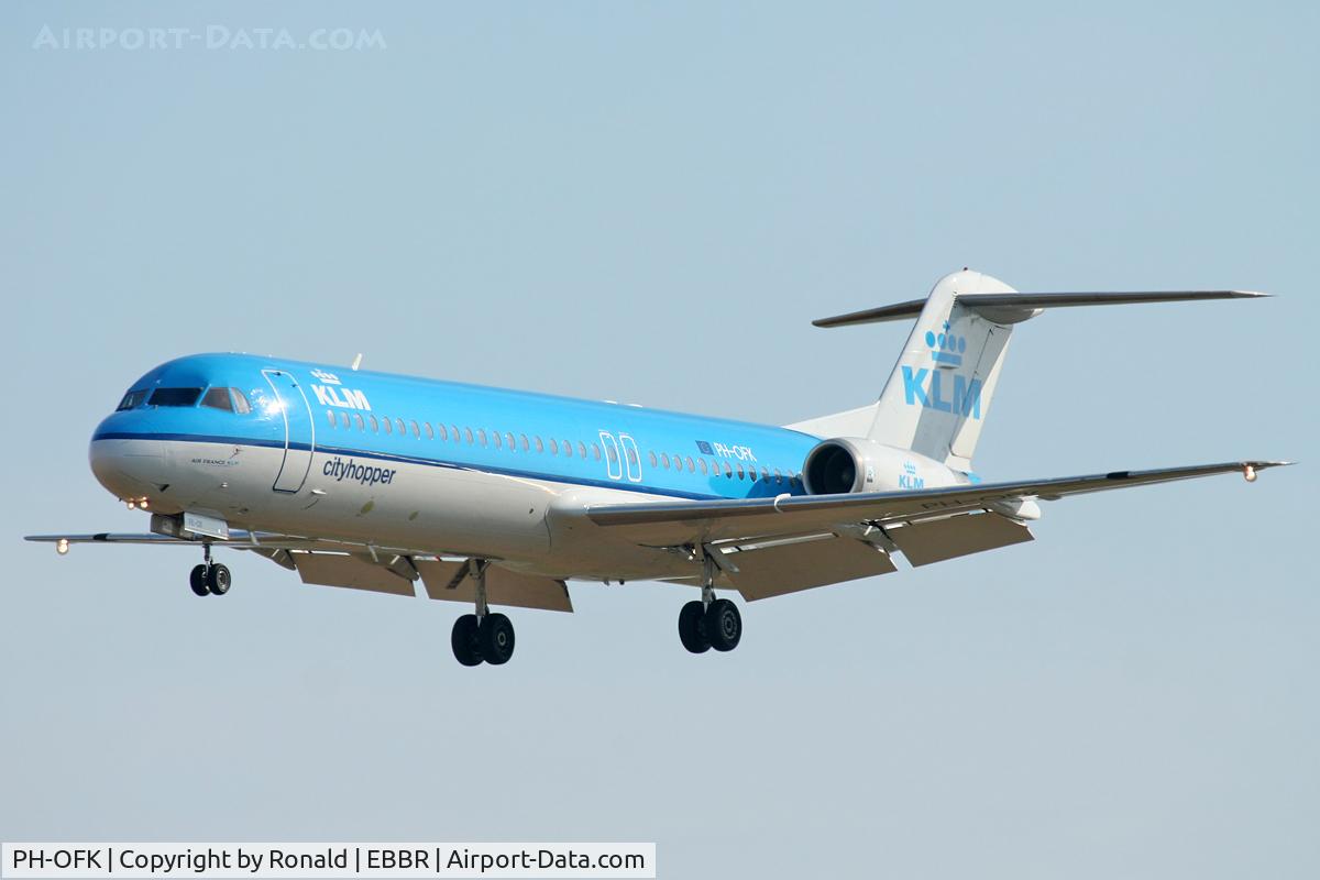 PH-OFK, 1988 Fokker 100 (F-28-0100) C/N 11249, at bru