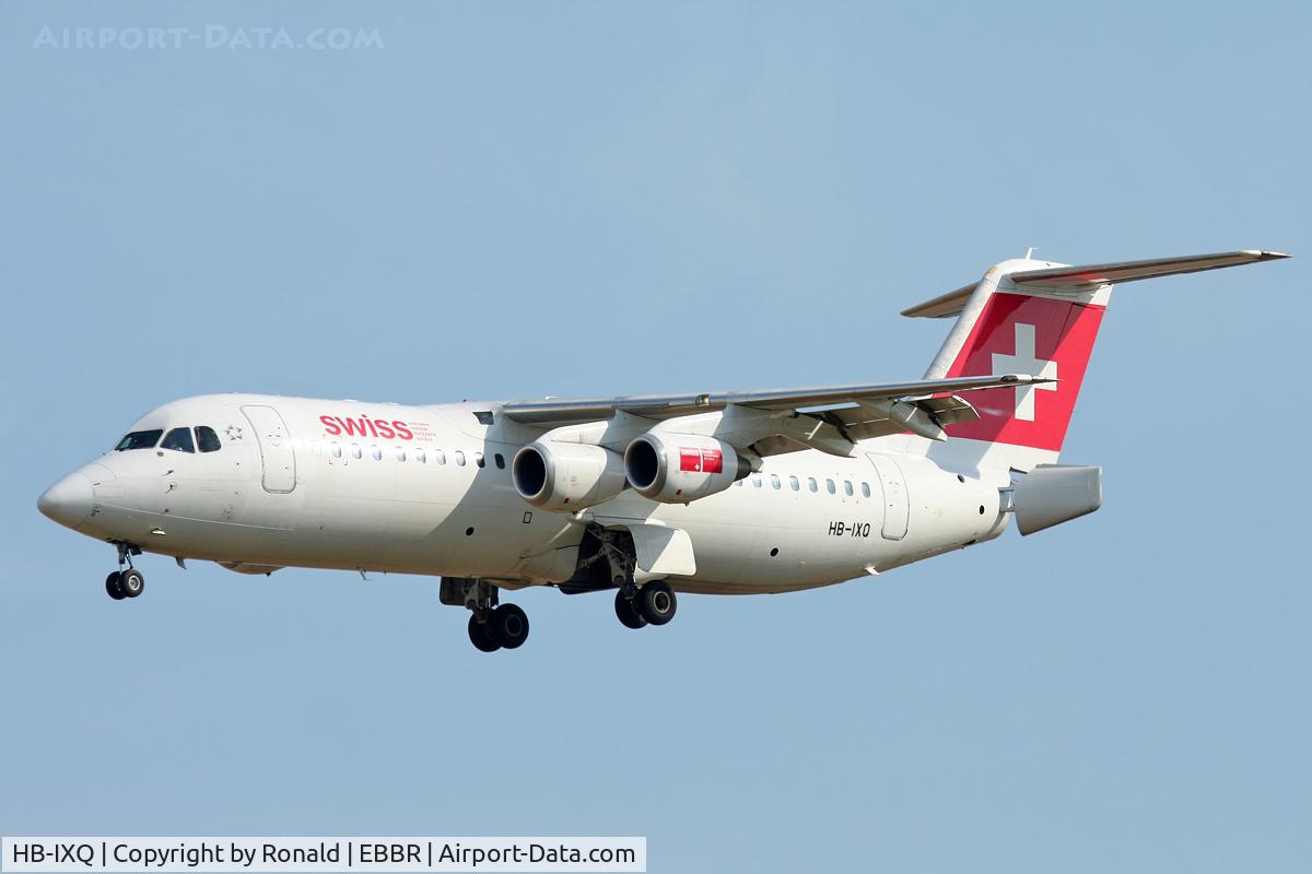 HB-IXQ, 1996 British Aerospace Avro 146-RJ100 C/N E3282, at bru