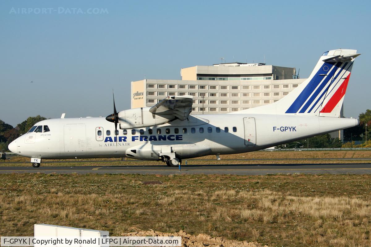 F-GPYK, 1997 ATR 42-500 C/N 537, at cdg