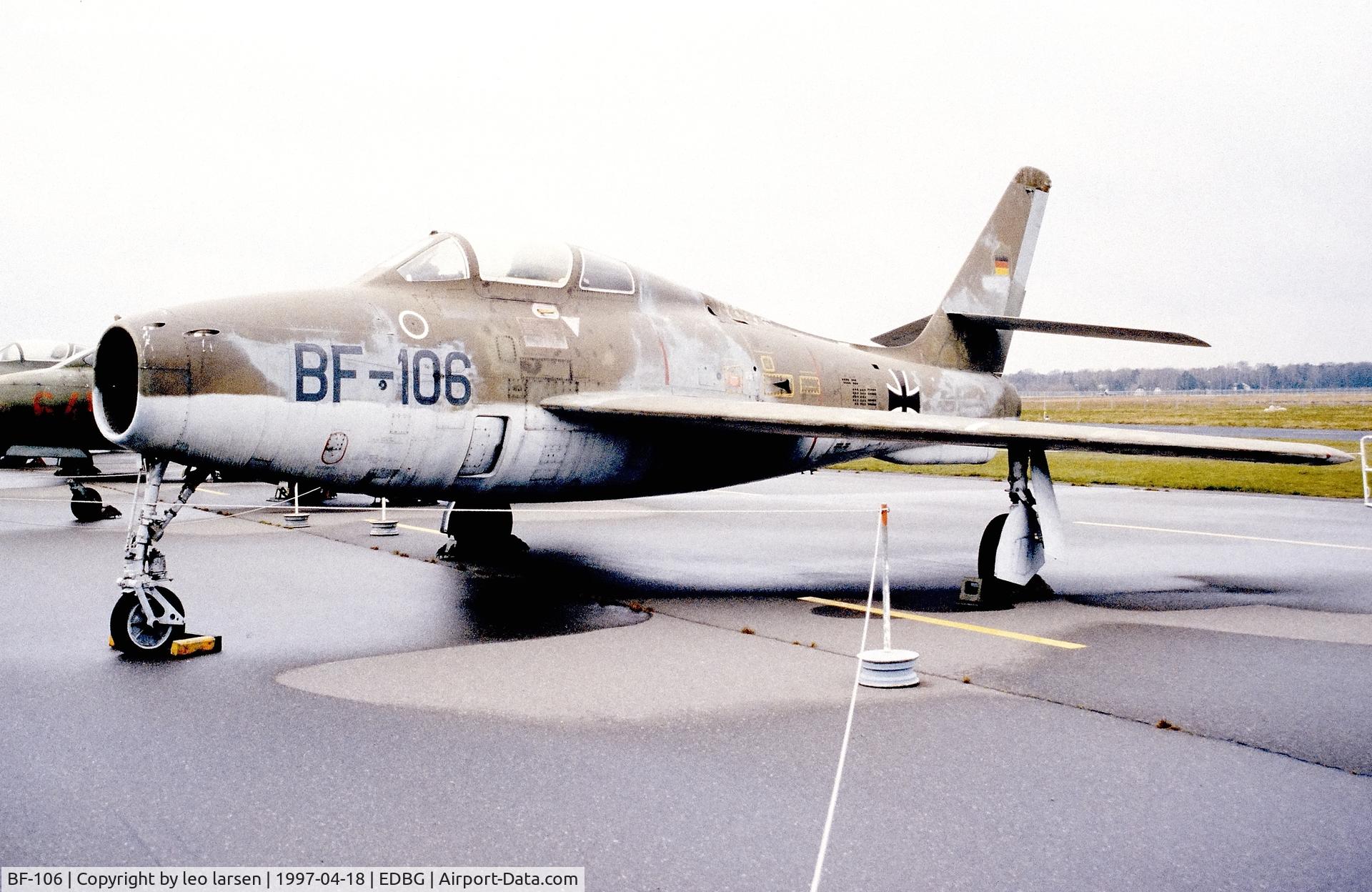 BF-106, Republic F-84F Thunderstreak C/N S/N 52-6804, Berlin Gatow Museum 18.4.1997.s/n 52-6904
