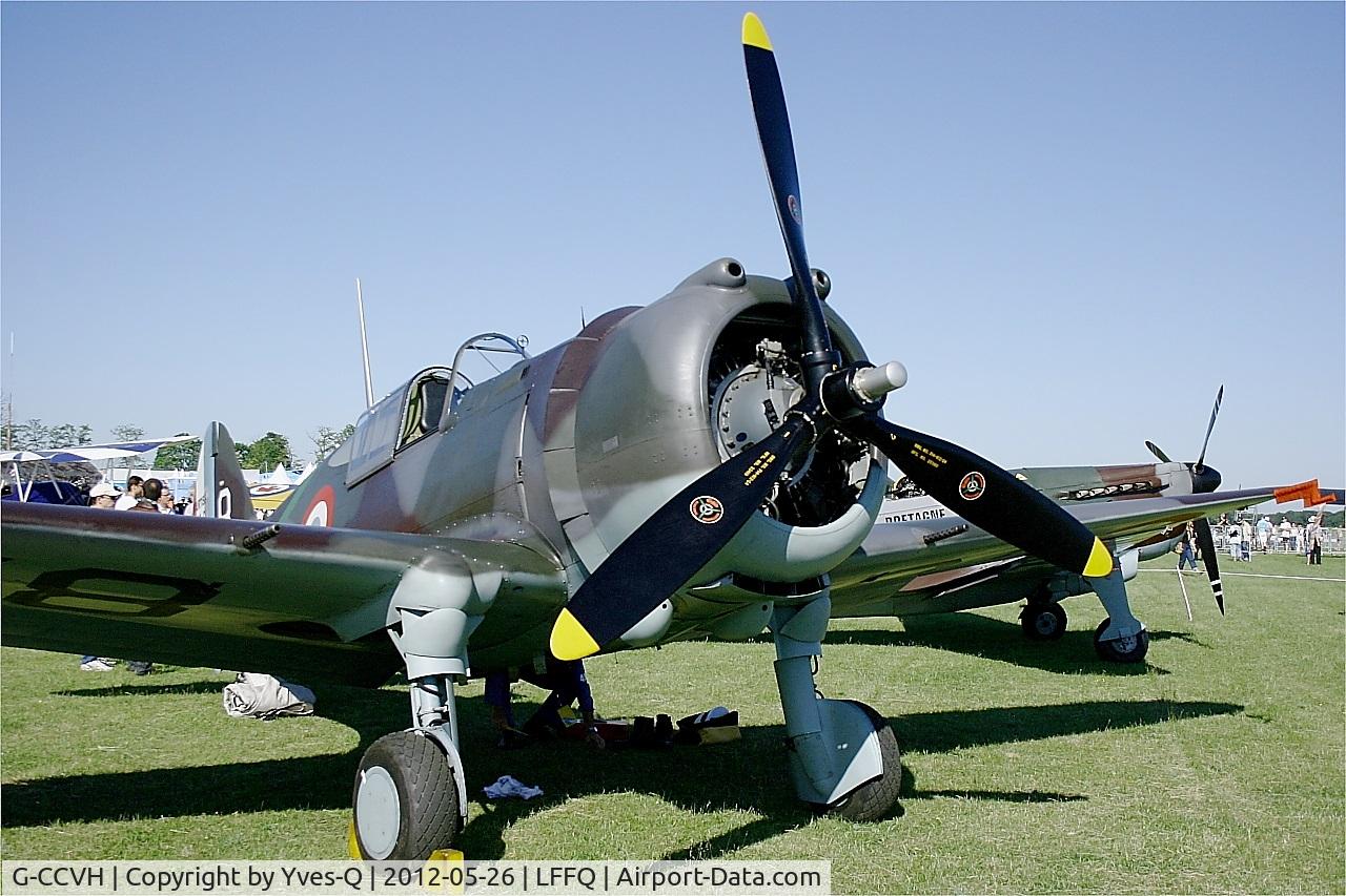 G-CCVH, 1939 Curtiss H-75A-1 C/N 12881, Curtiss H-75A-1, Static display, La Ferté-Alais airfield (LFFQ) Airshow 2012