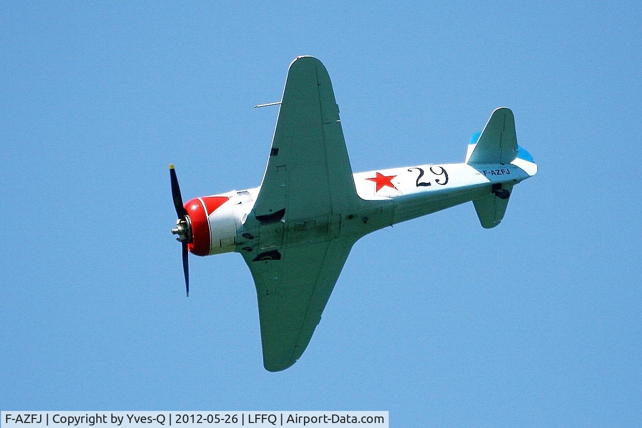 F-AZFJ, Yakovlev Yak-11 C/N 25 III/02, Yakovlev Yak-11, On display, La Ferté-Alais Airfield (LFFQ) Air show 2012