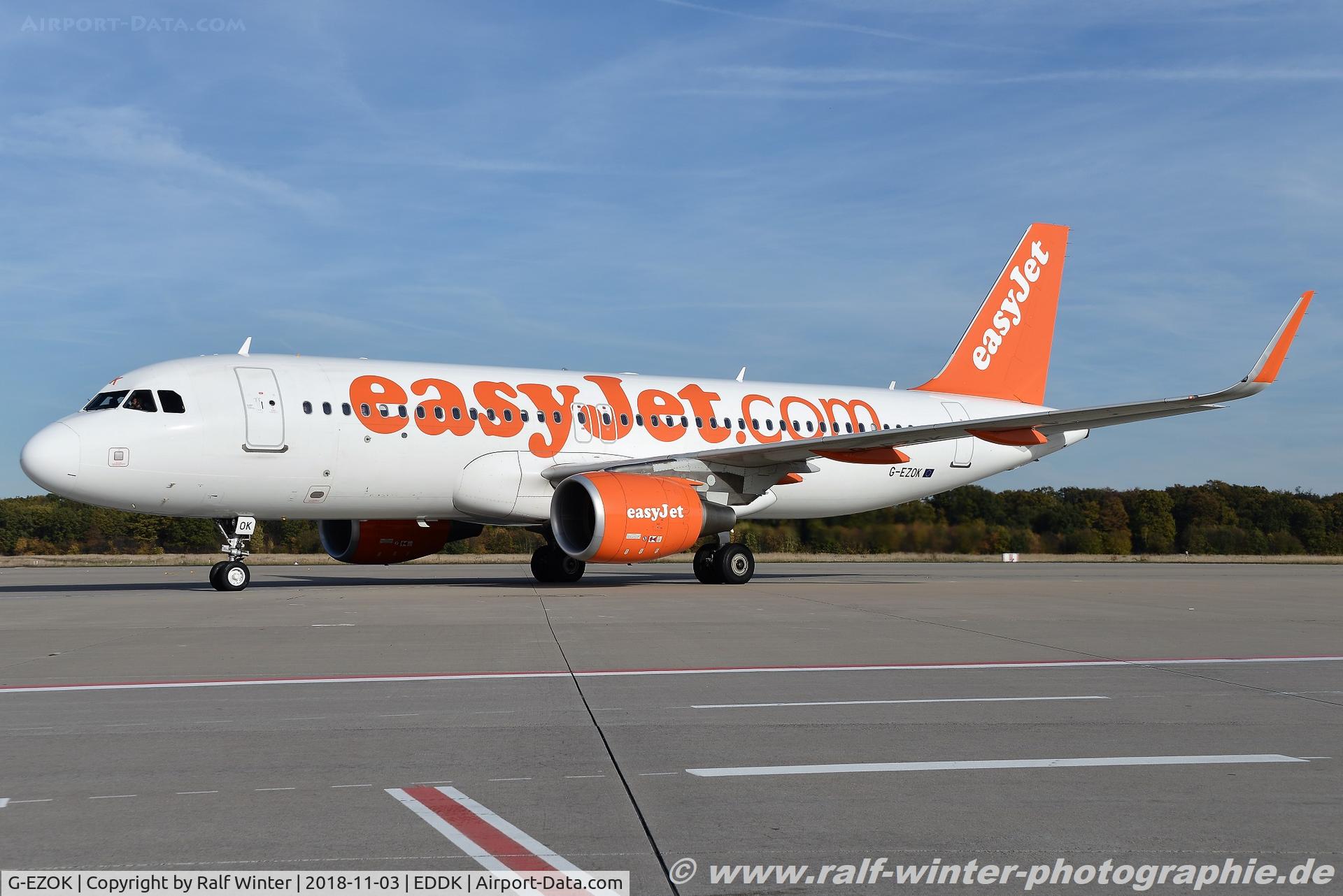 G-EZOK, 2015 Airbus A320-214 C/N 6568, Airbus A320-214(W) - U2 EZY easyJet - 6568 - G-EZOK - 03.11.2018 - CGN