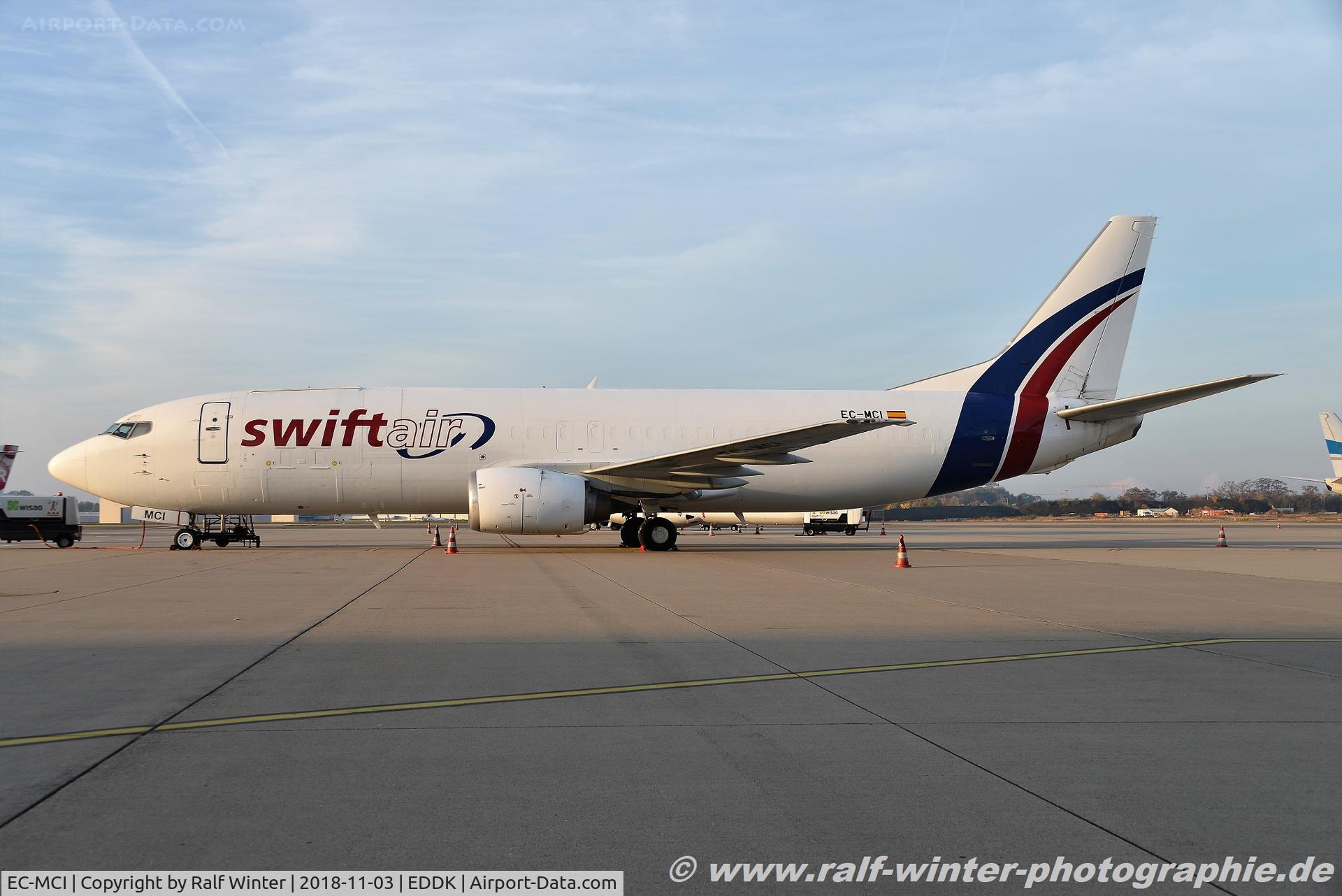 EC-MCI, 1994 Boeing 737-4Q8 C/N 26298, Boeing 737-4Q8SF - W3 SWT Swiftair - 26298 - EC-MCI - 03.11.2018 - CGN