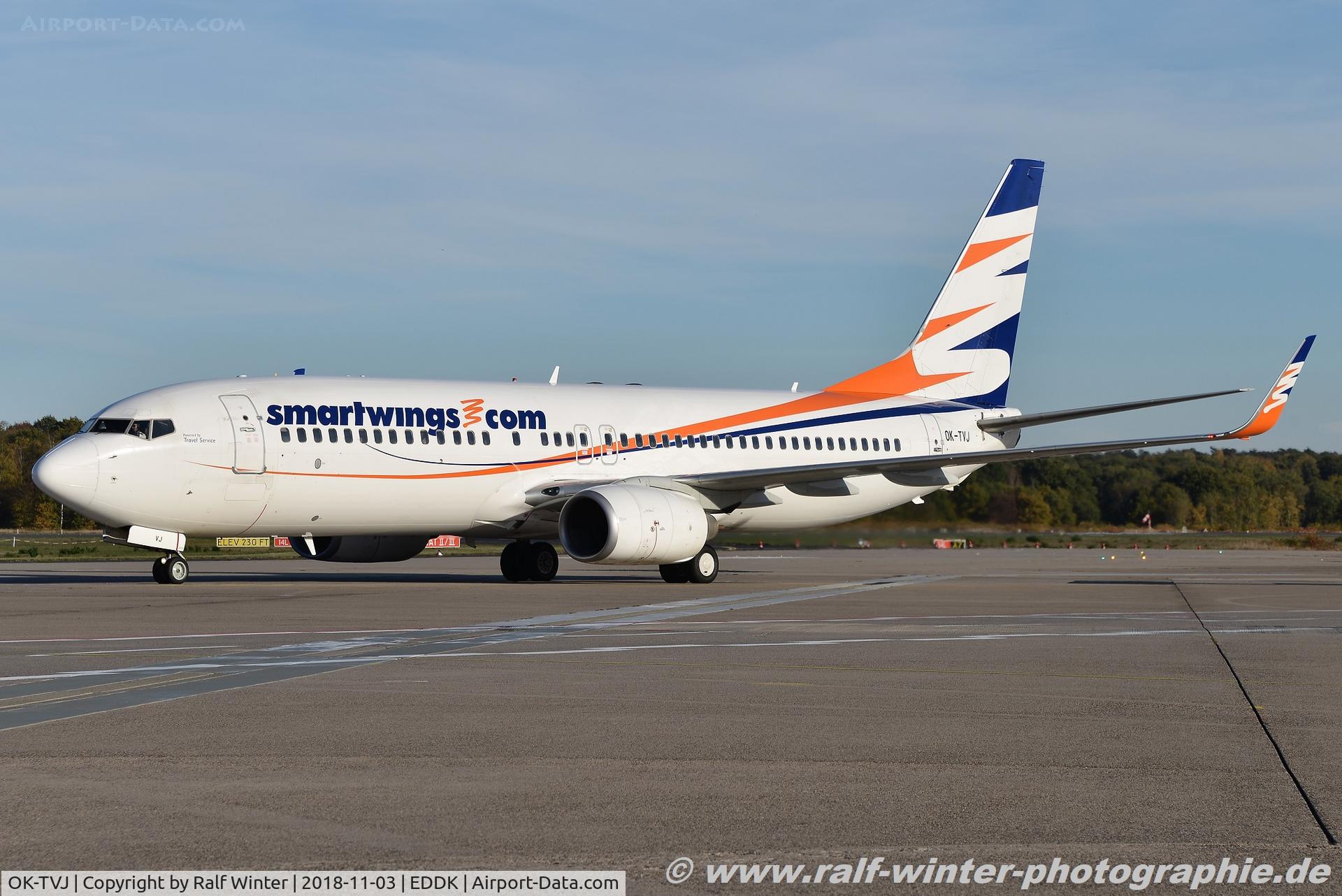 OK-TVJ, 2004 Boeing 737-8Q8 C/N 29351, Boeing 737-8Q8(W) - QS TVS SmartWings - 29351 - OK-TVJ - 03.11.2018 - CGN