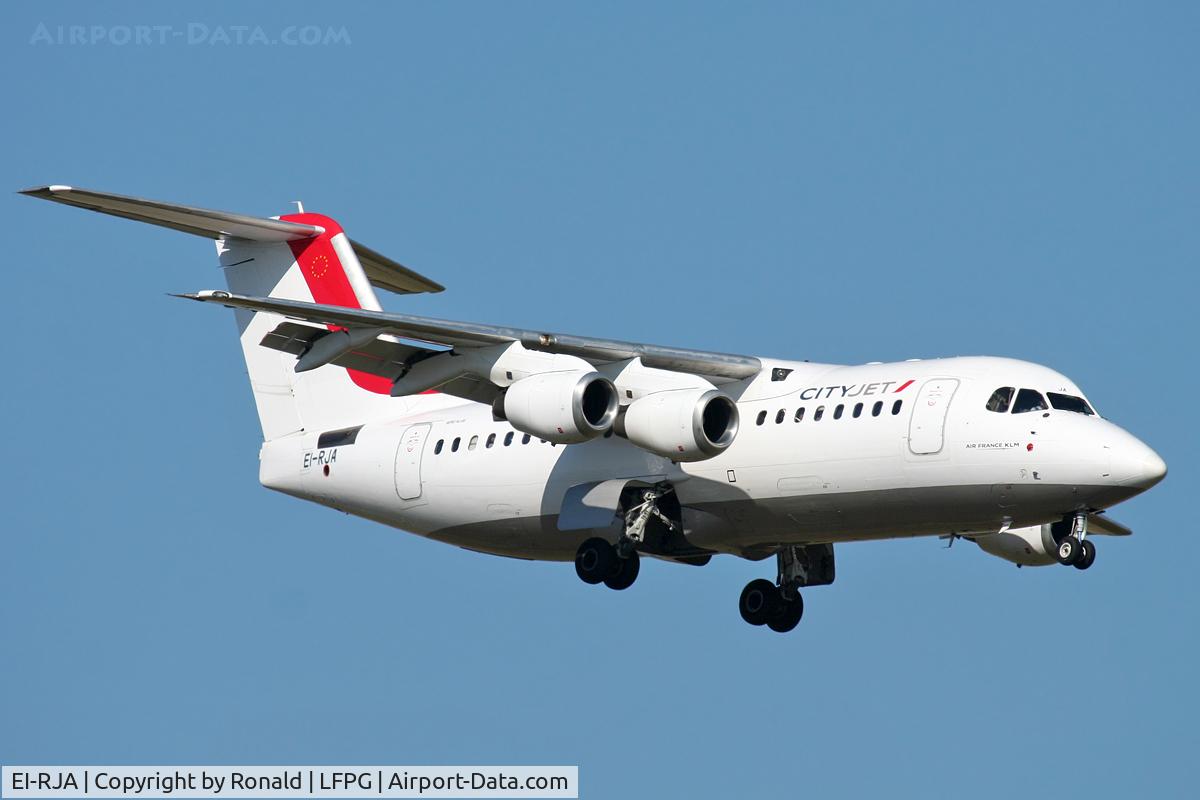 EI-RJA, 1998 British Aerospace Avro 146-RJ85A C/N E2329, at cdg