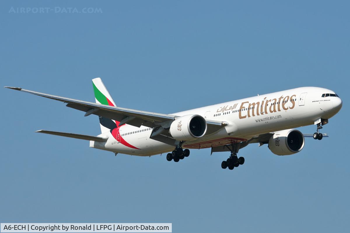 A6-ECH, 2008 Boeing 777-31H/ER C/N 35581, at cdg